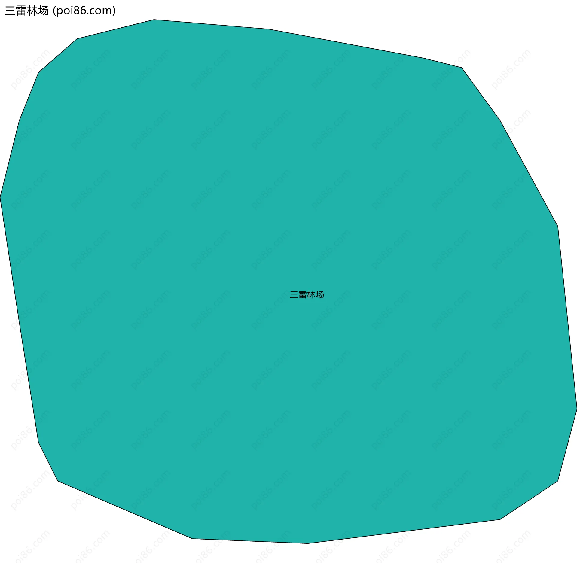 三雷林场边界地图