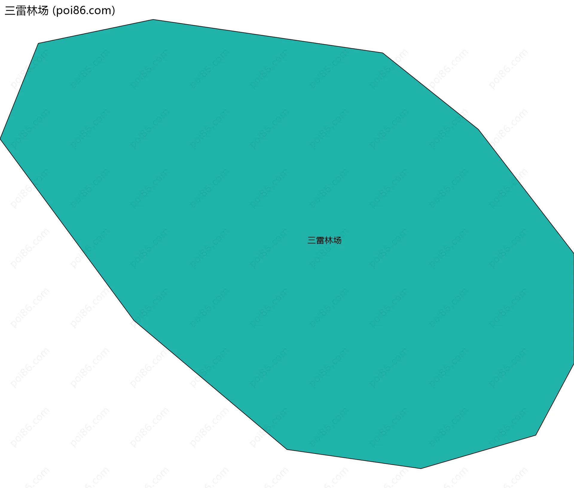 三雷林场边界地图