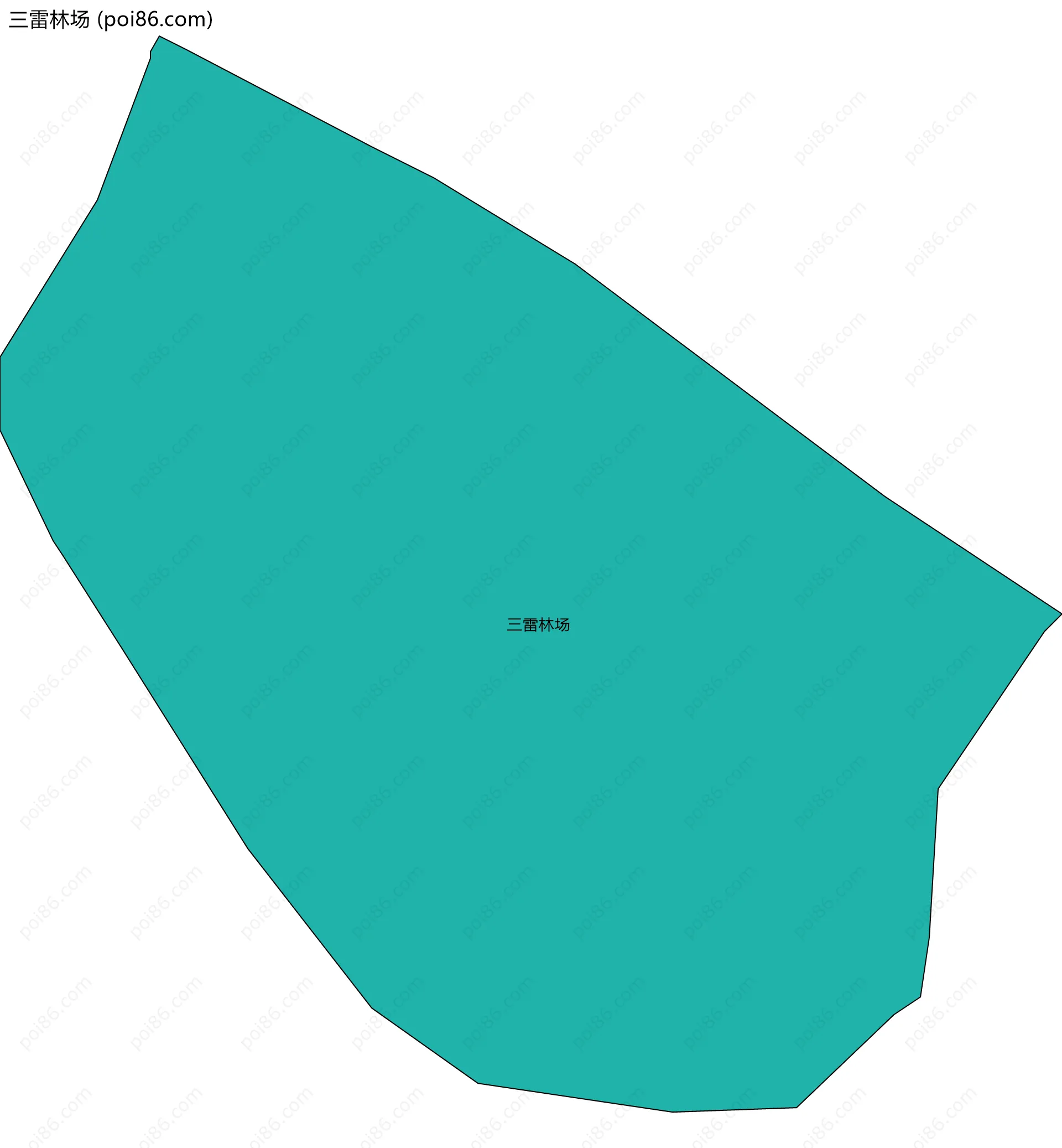 三雷林场边界地图