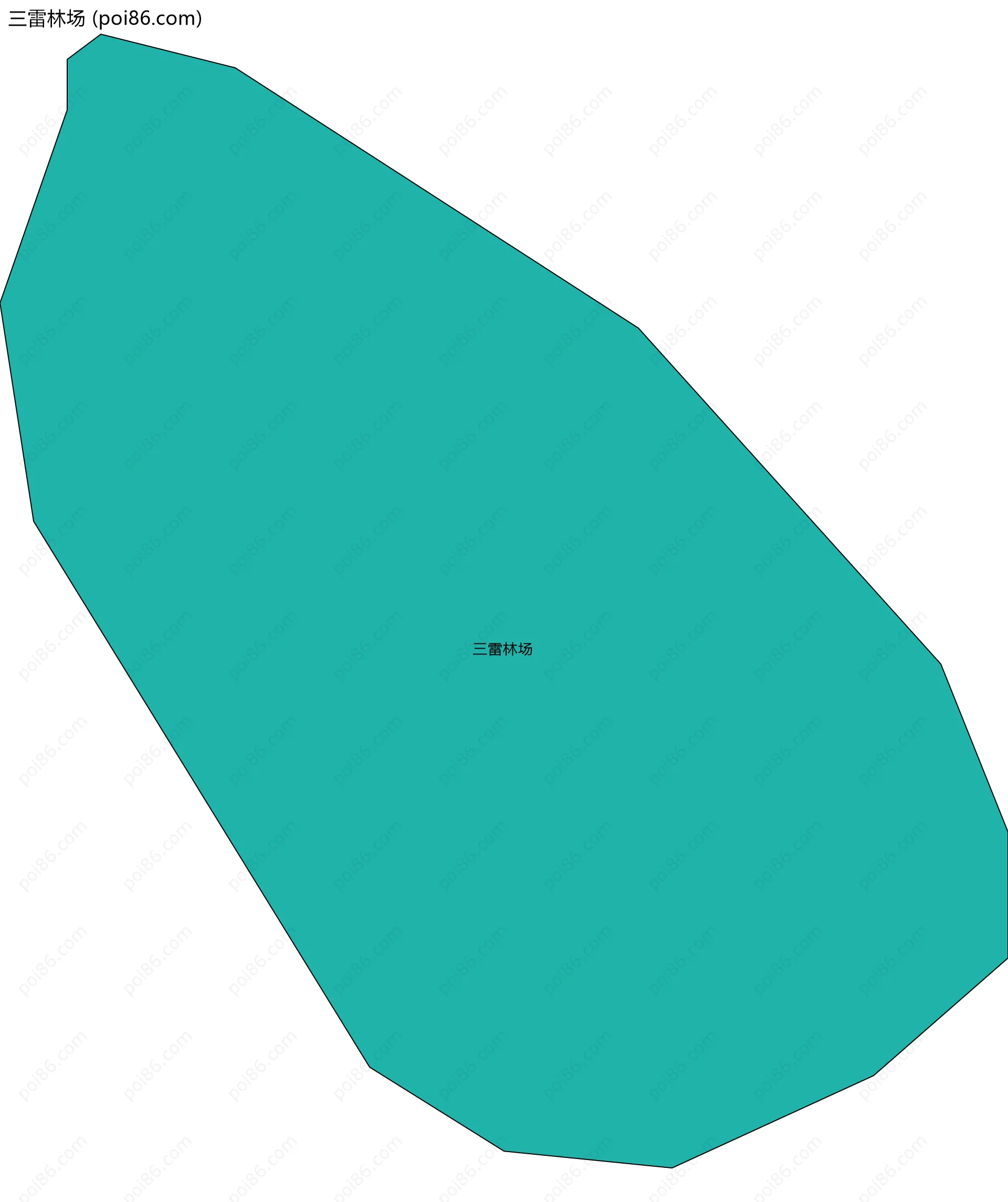 三雷林场边界地图