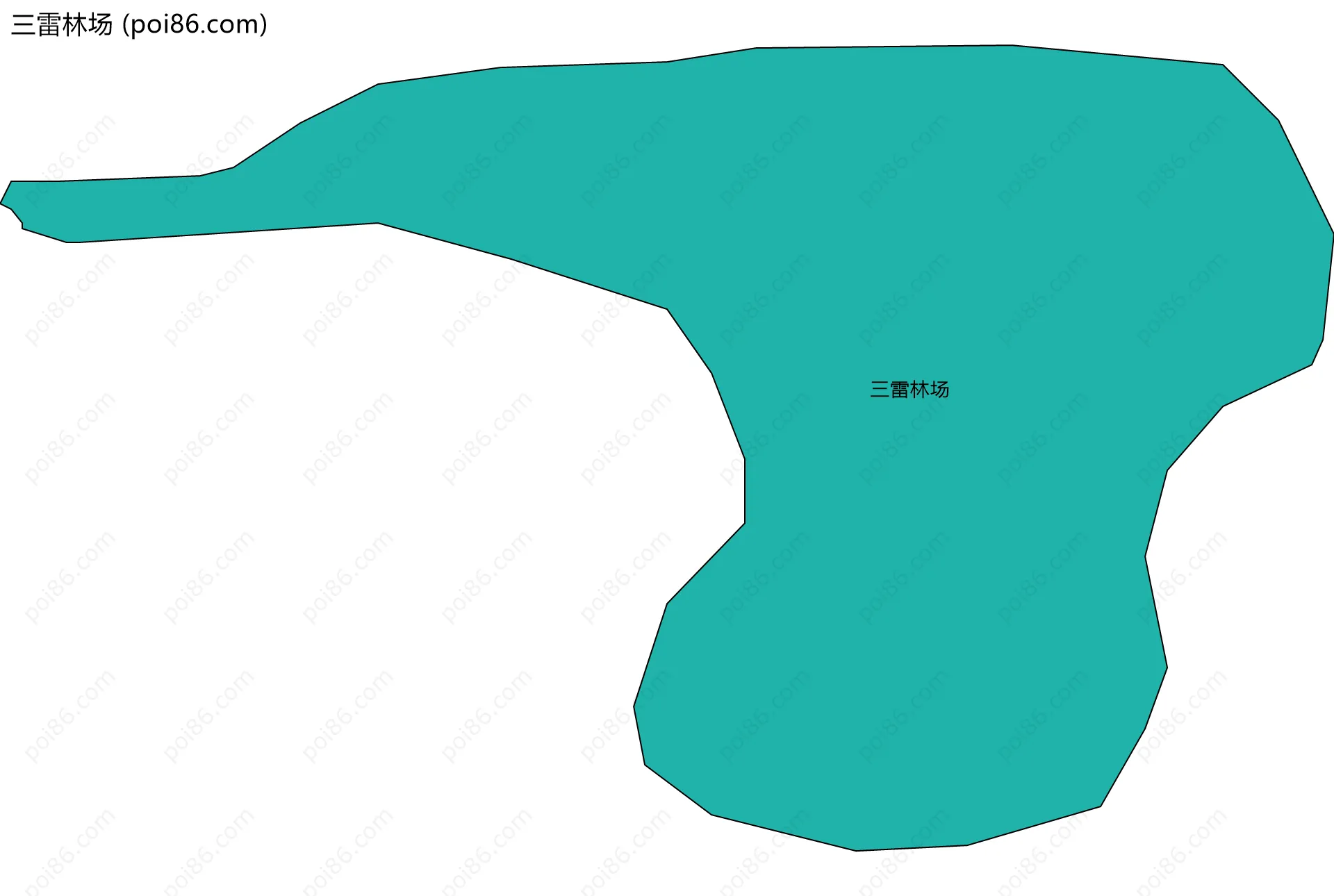 三雷林场边界地图