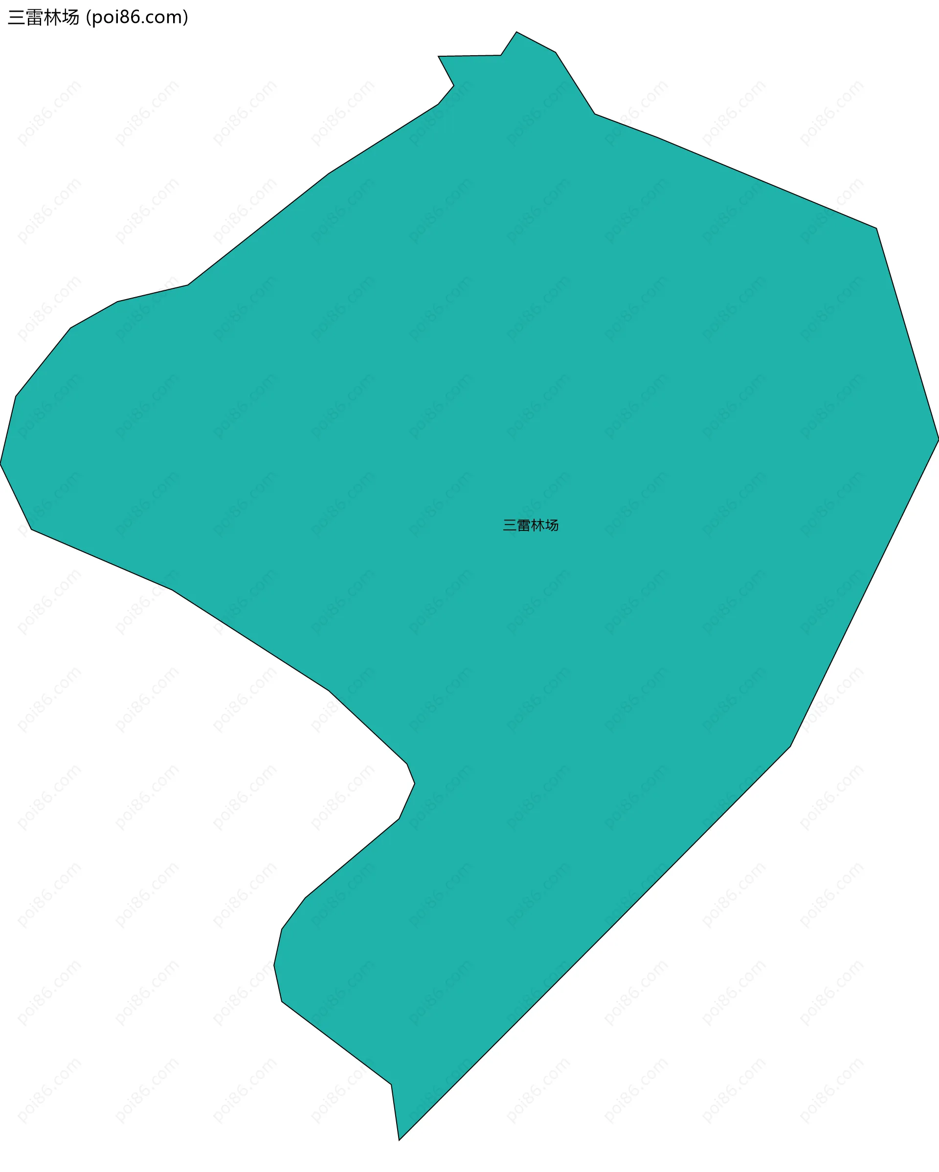 三雷林场边界地图