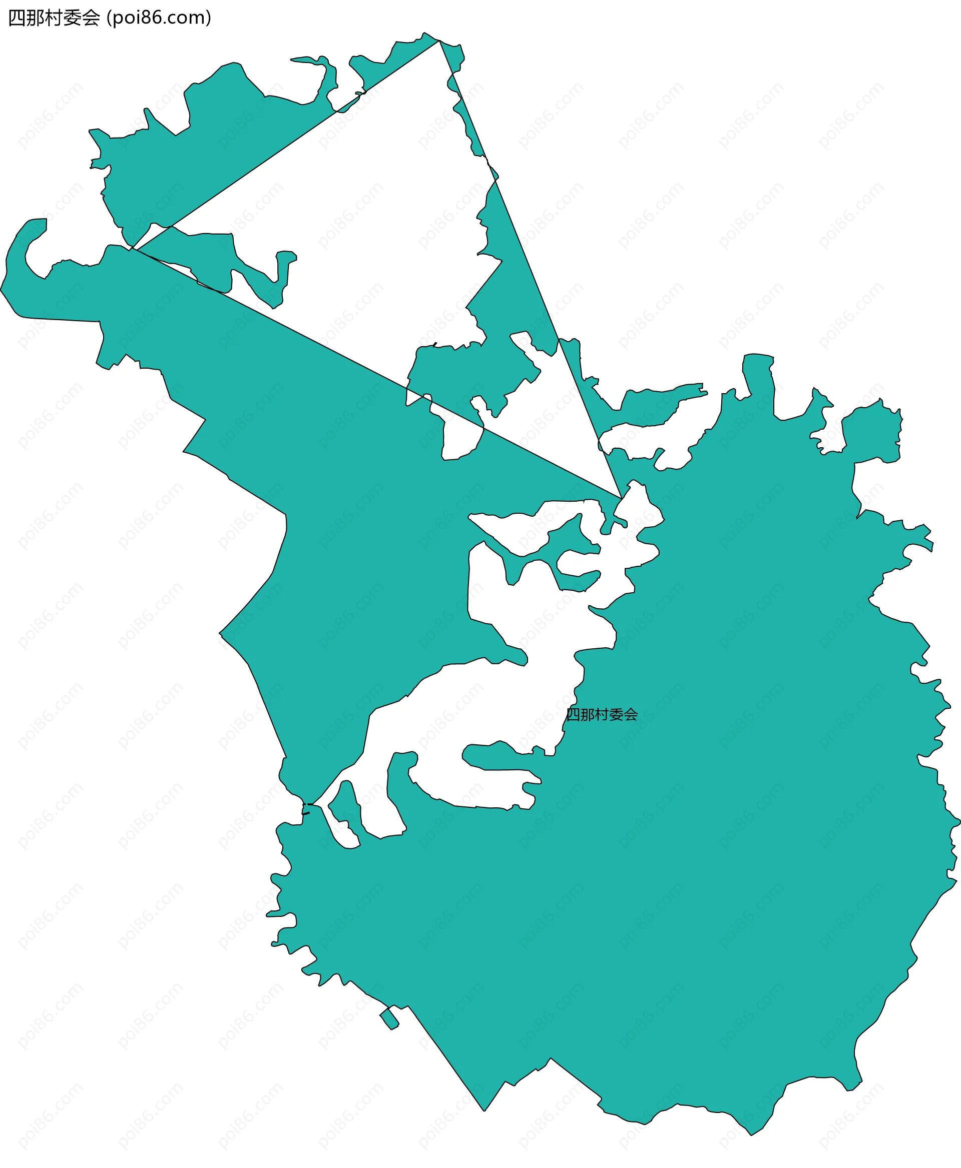 四那村委会边界地图