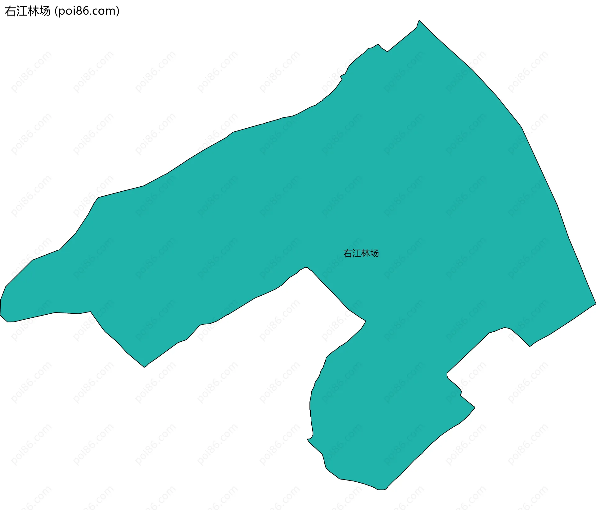 右江林场边界地图