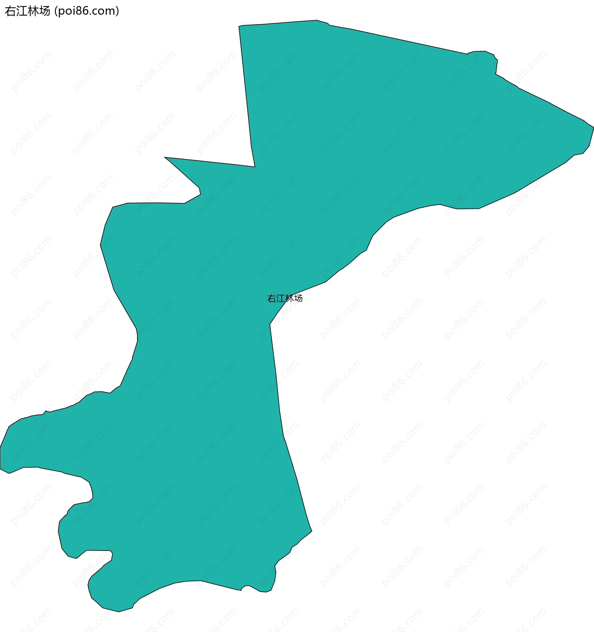 右江林场边界地图