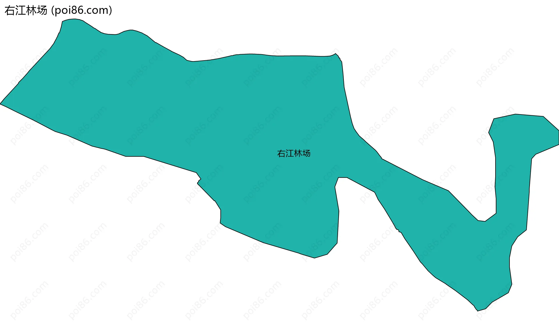 右江林场边界地图