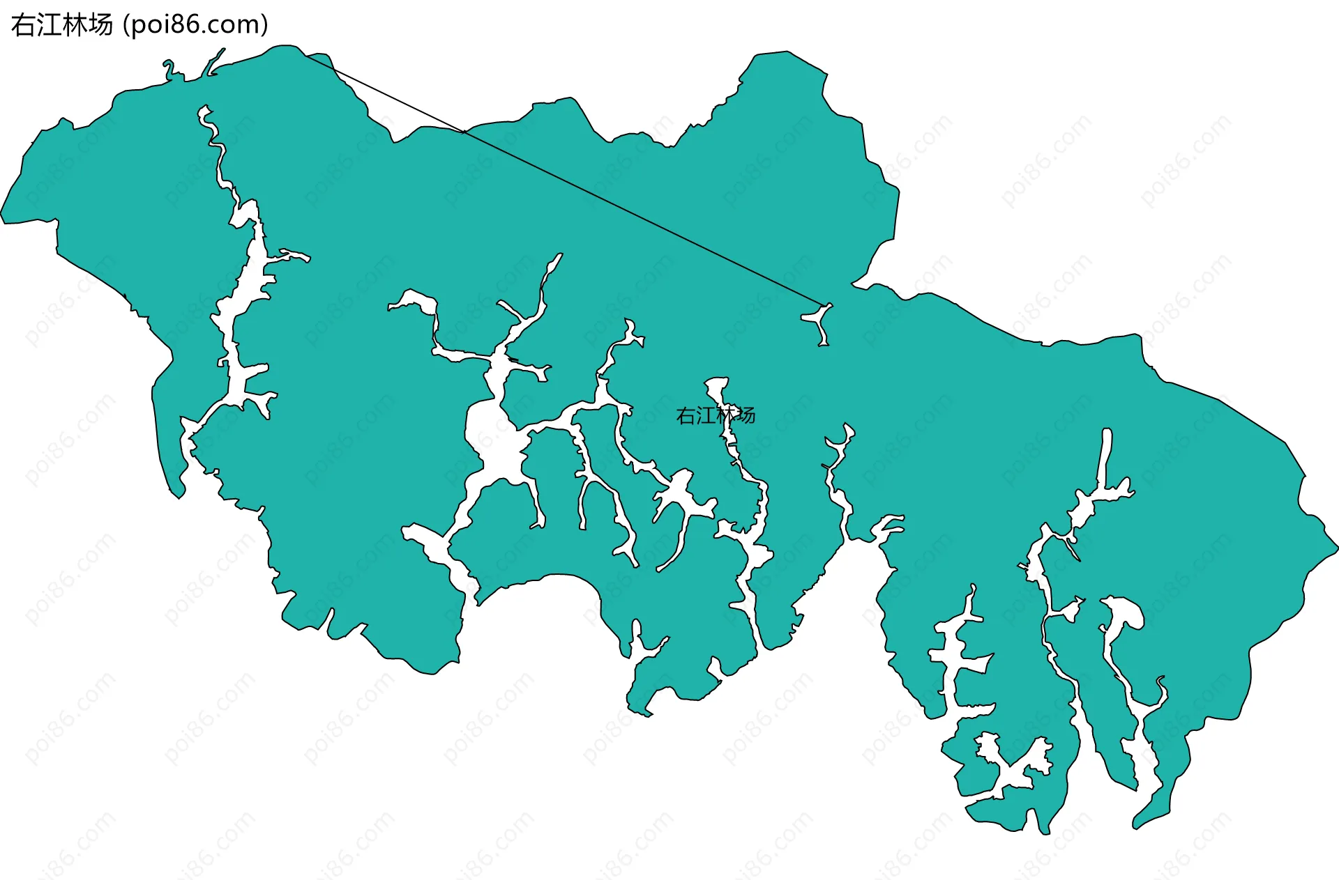 右江林场边界地图