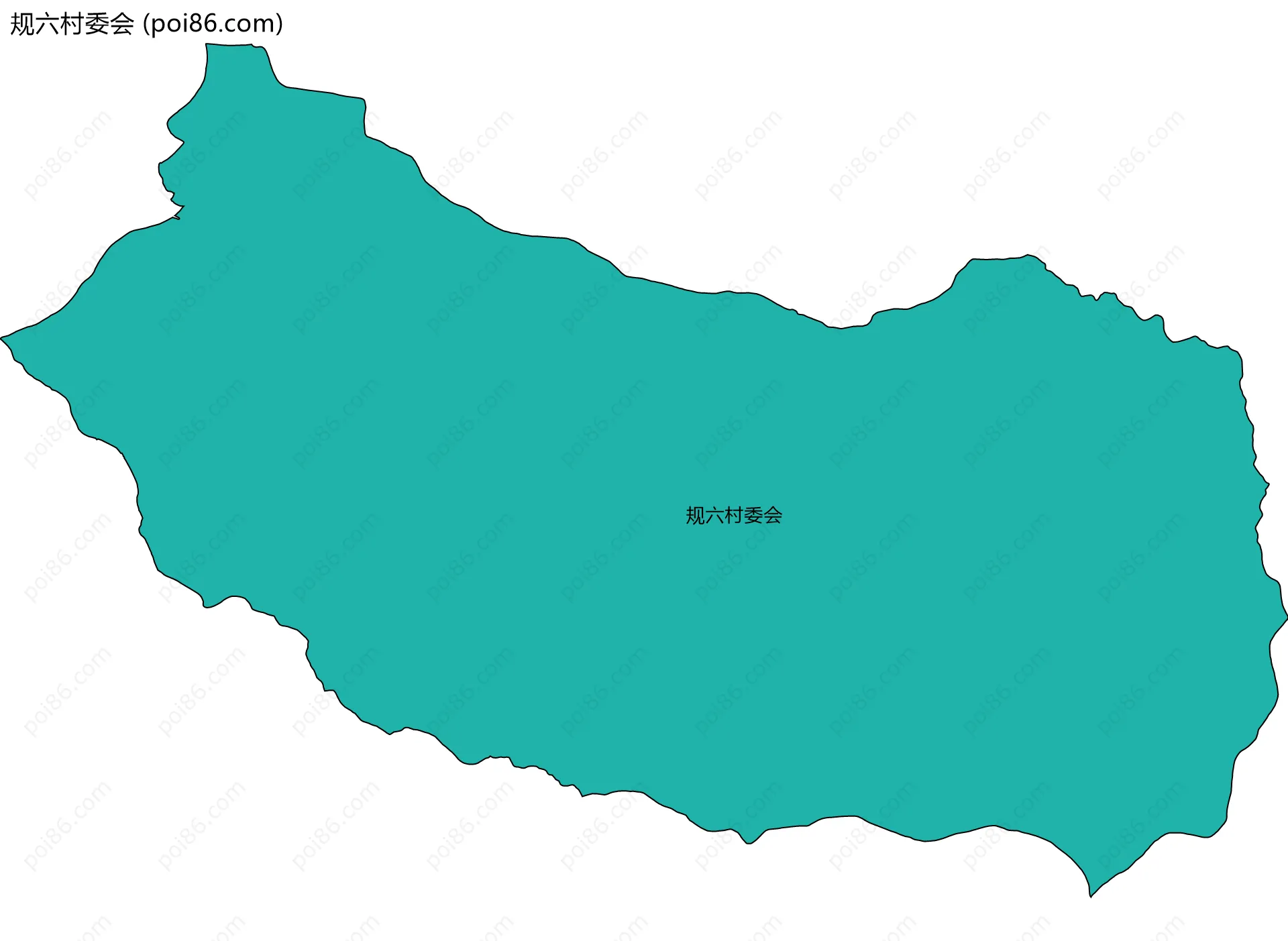 规六村委会边界地图