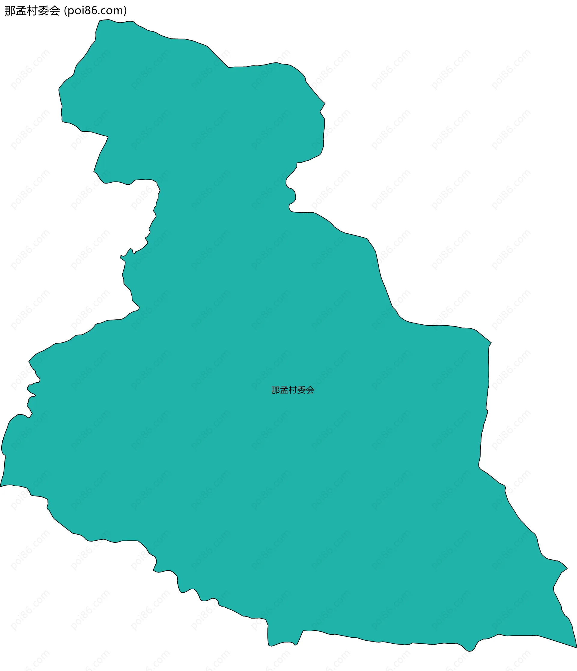 那孟村委会边界地图