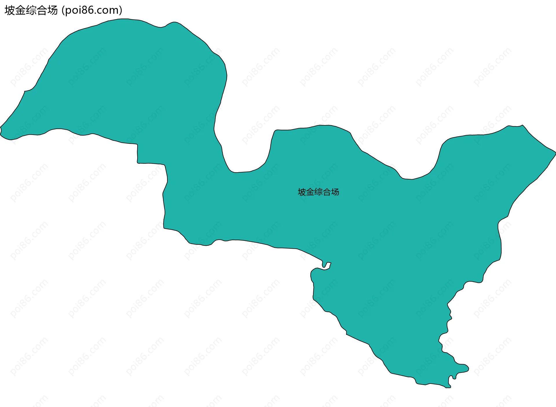 坡金综合场边界地图