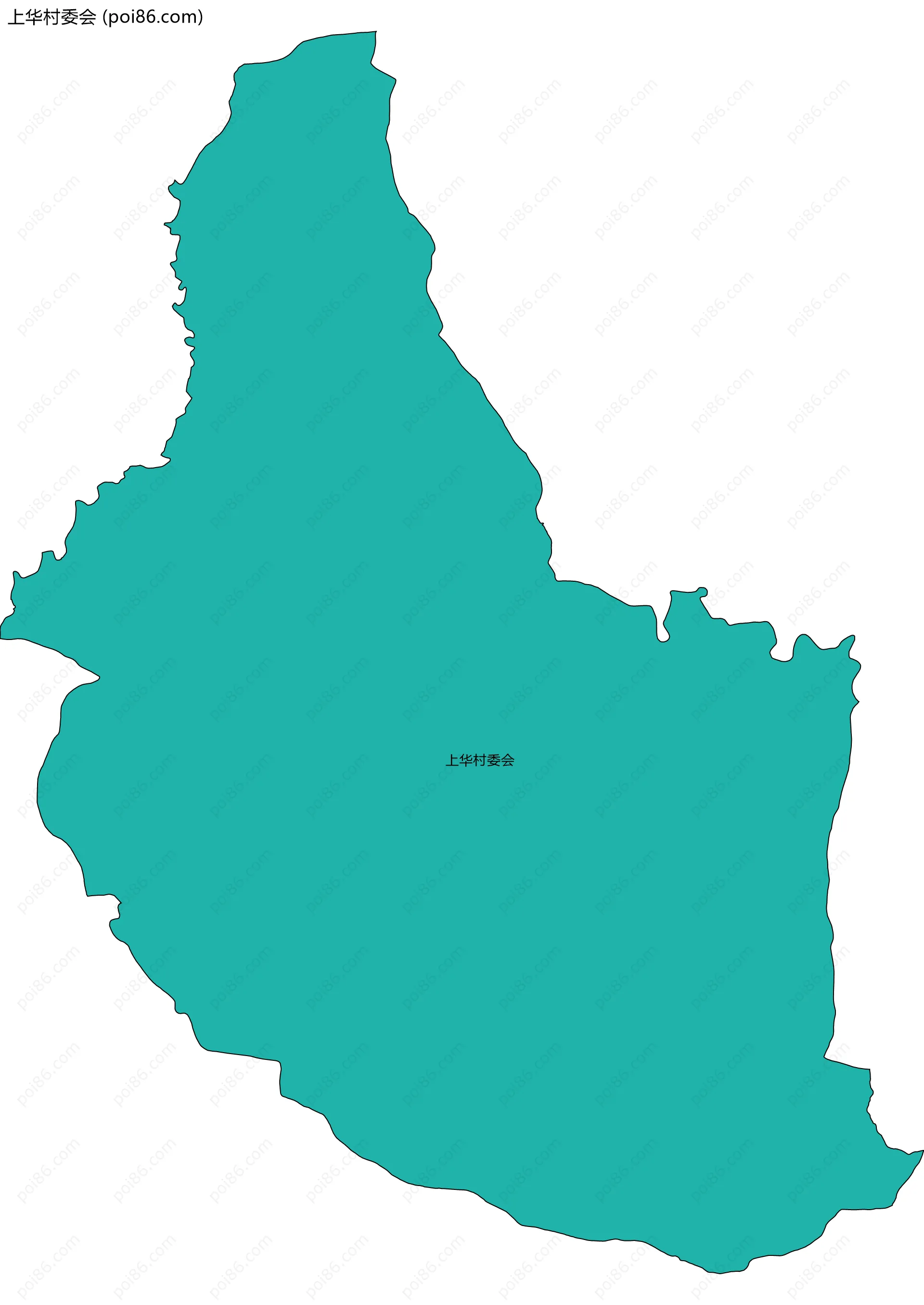 上华村委会边界地图