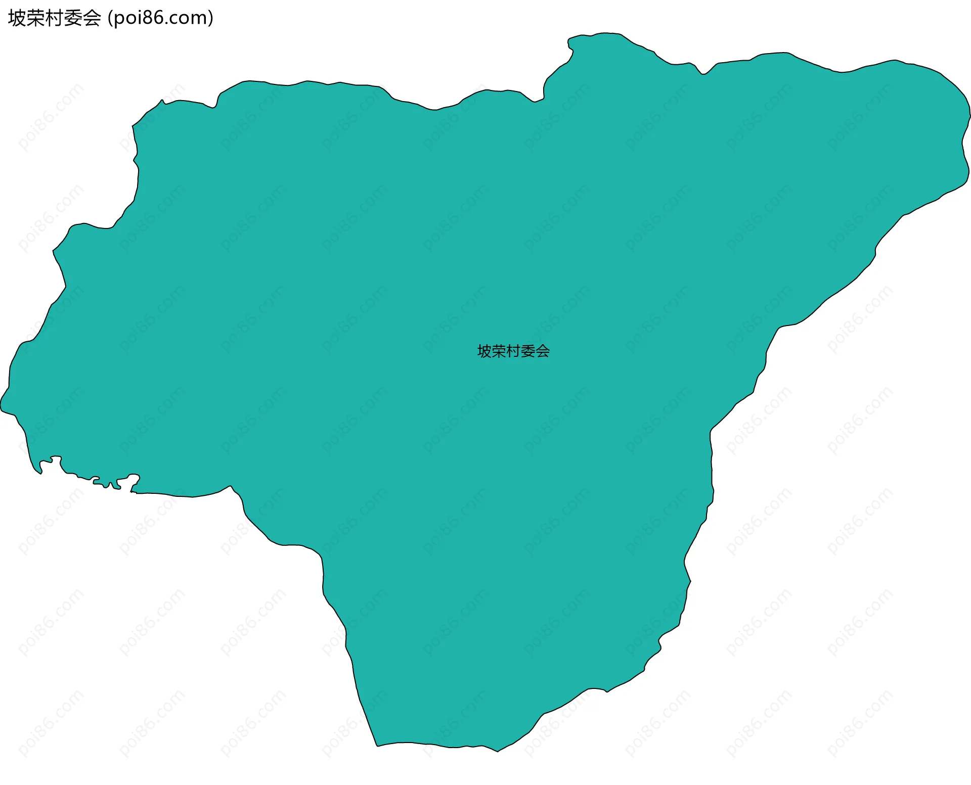 坡荣村委会边界地图