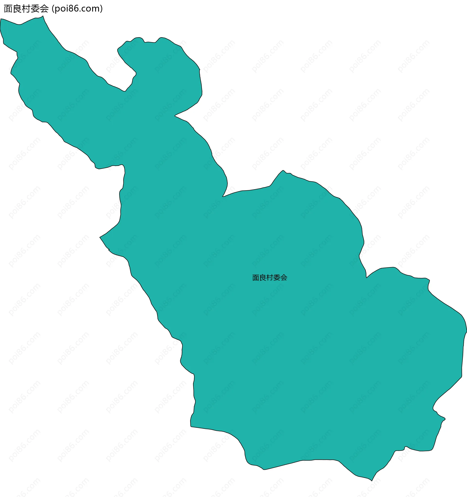 面良村委会边界地图