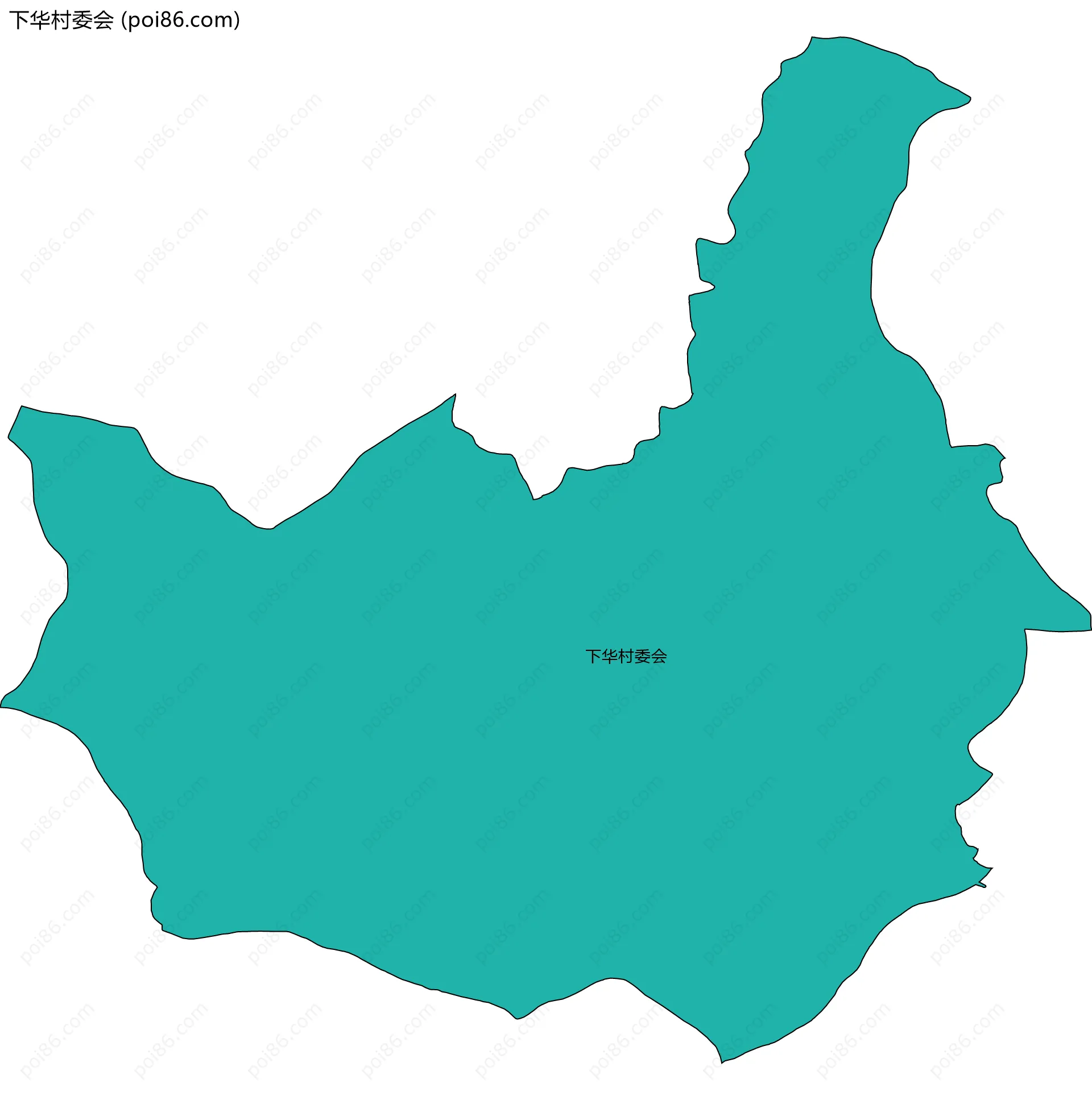 下华村委会边界地图