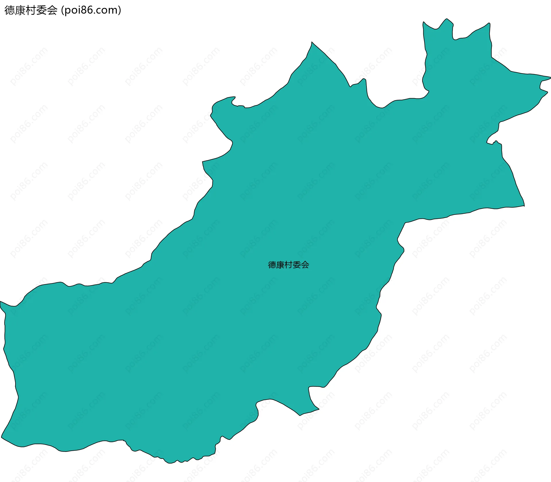 德康村委会边界地图
