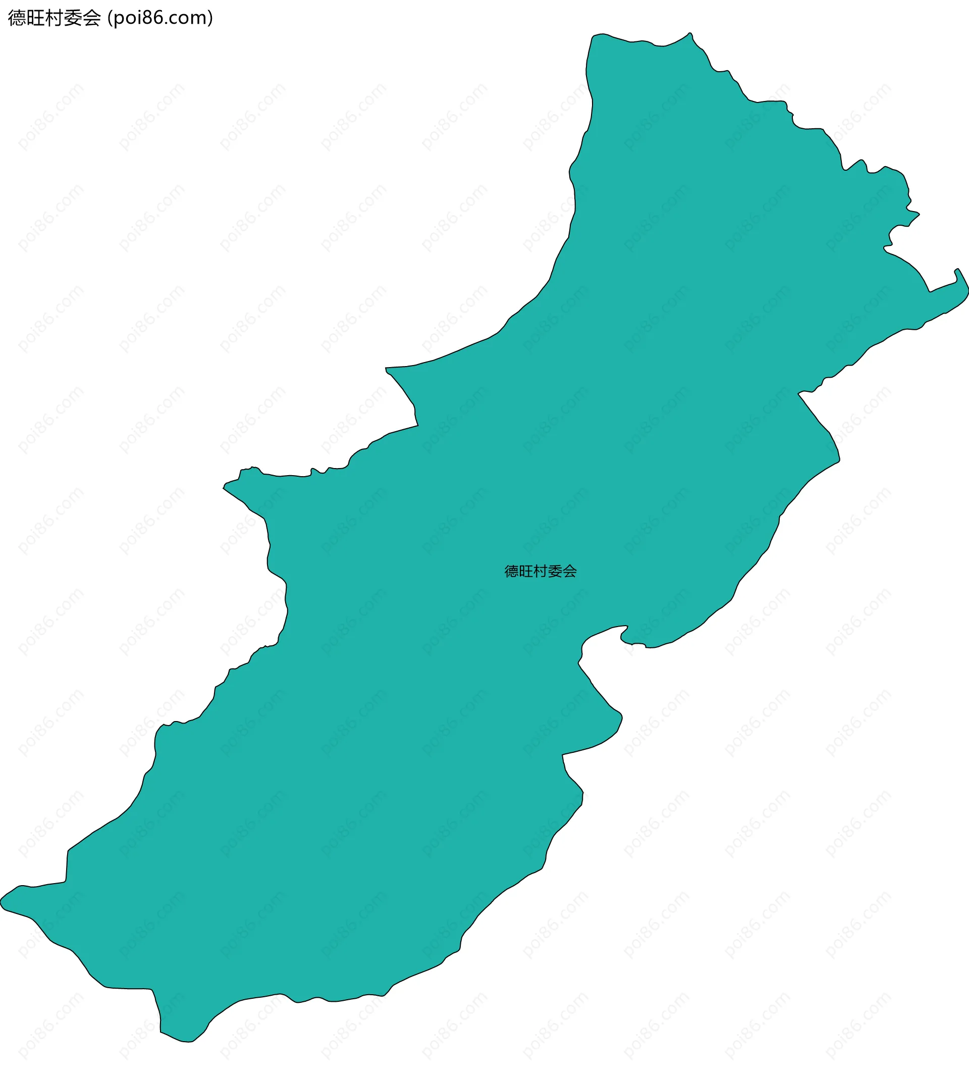 德旺村委会边界地图