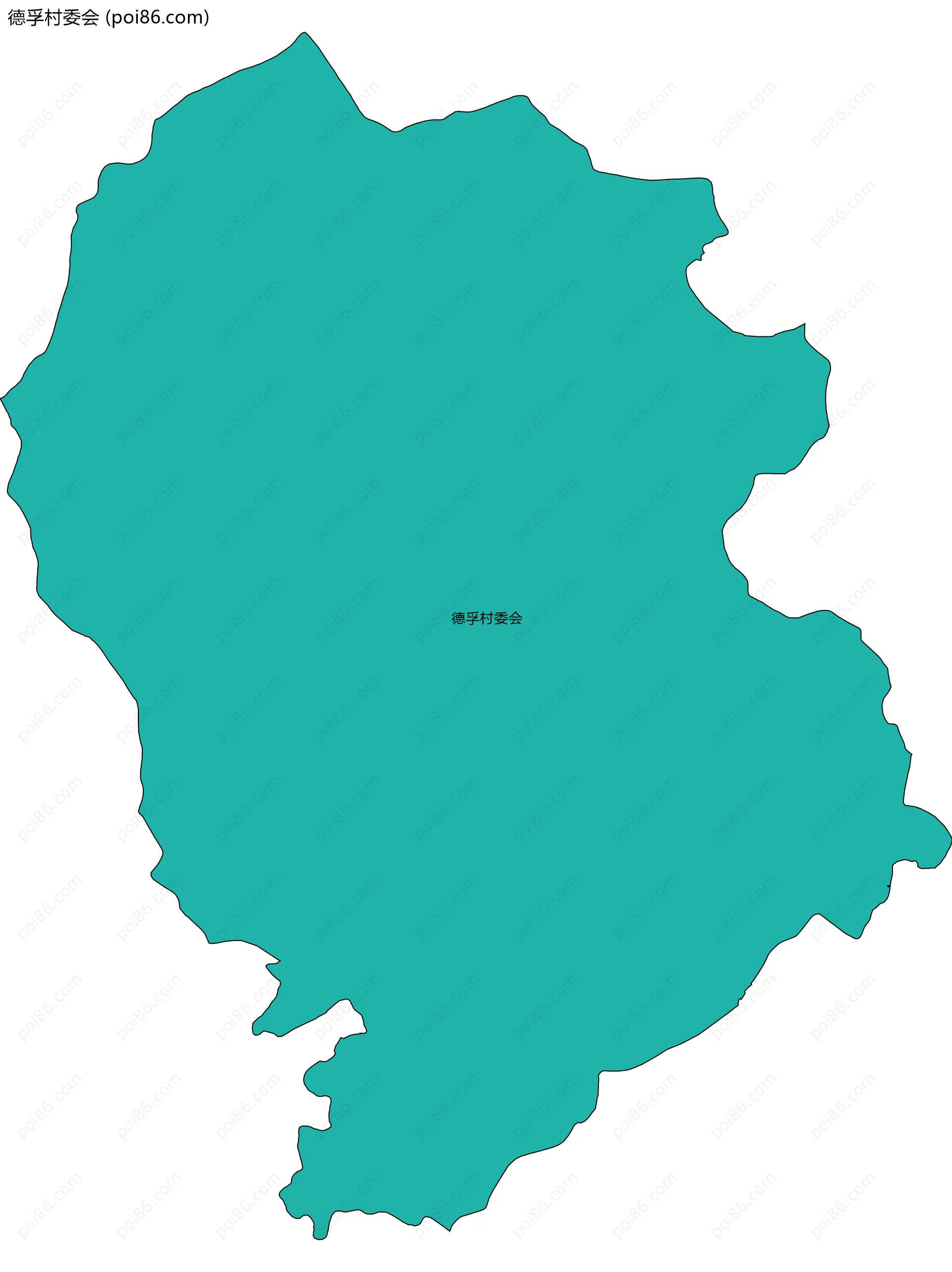 德孚村委会边界地图