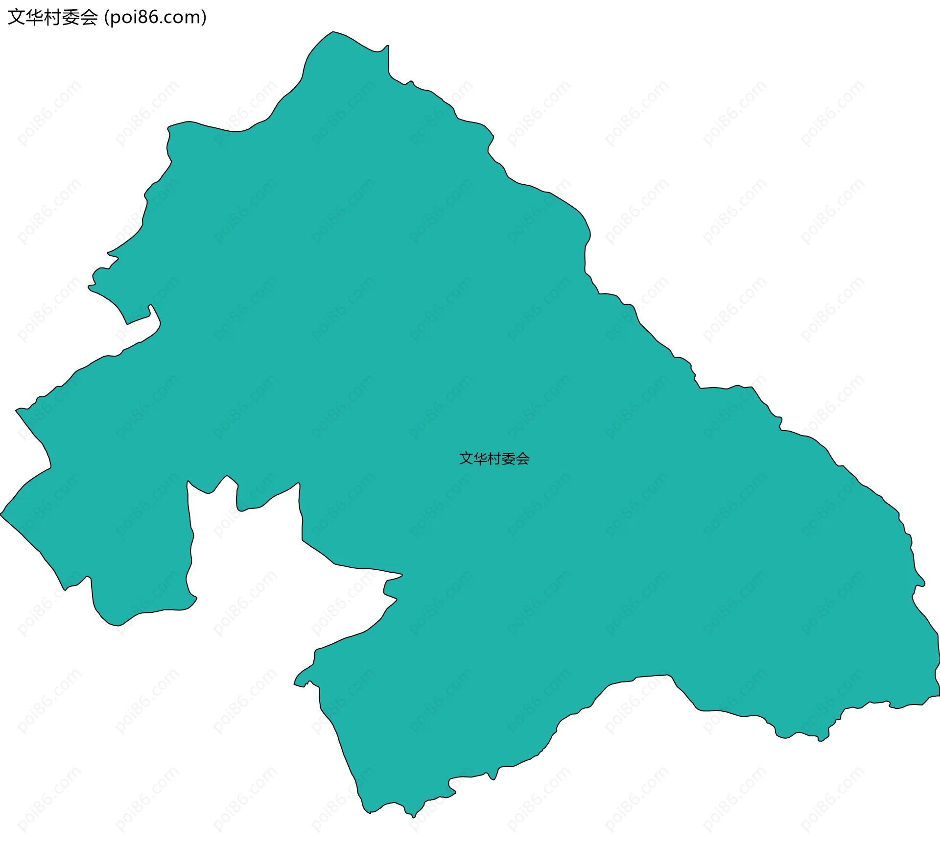 文华村委会边界地图