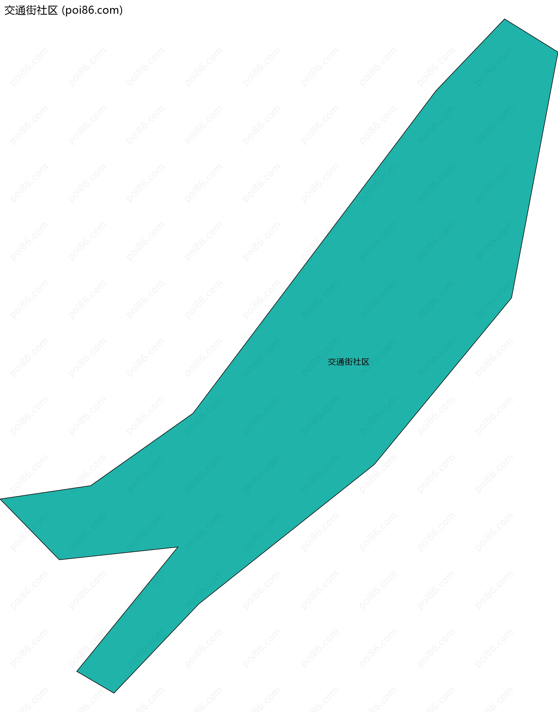 交通街社区边界地图