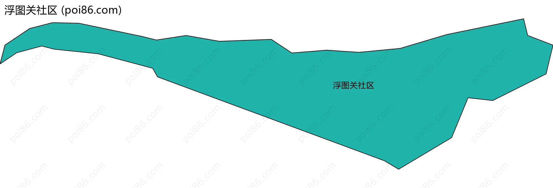 浮图关社区边界地图