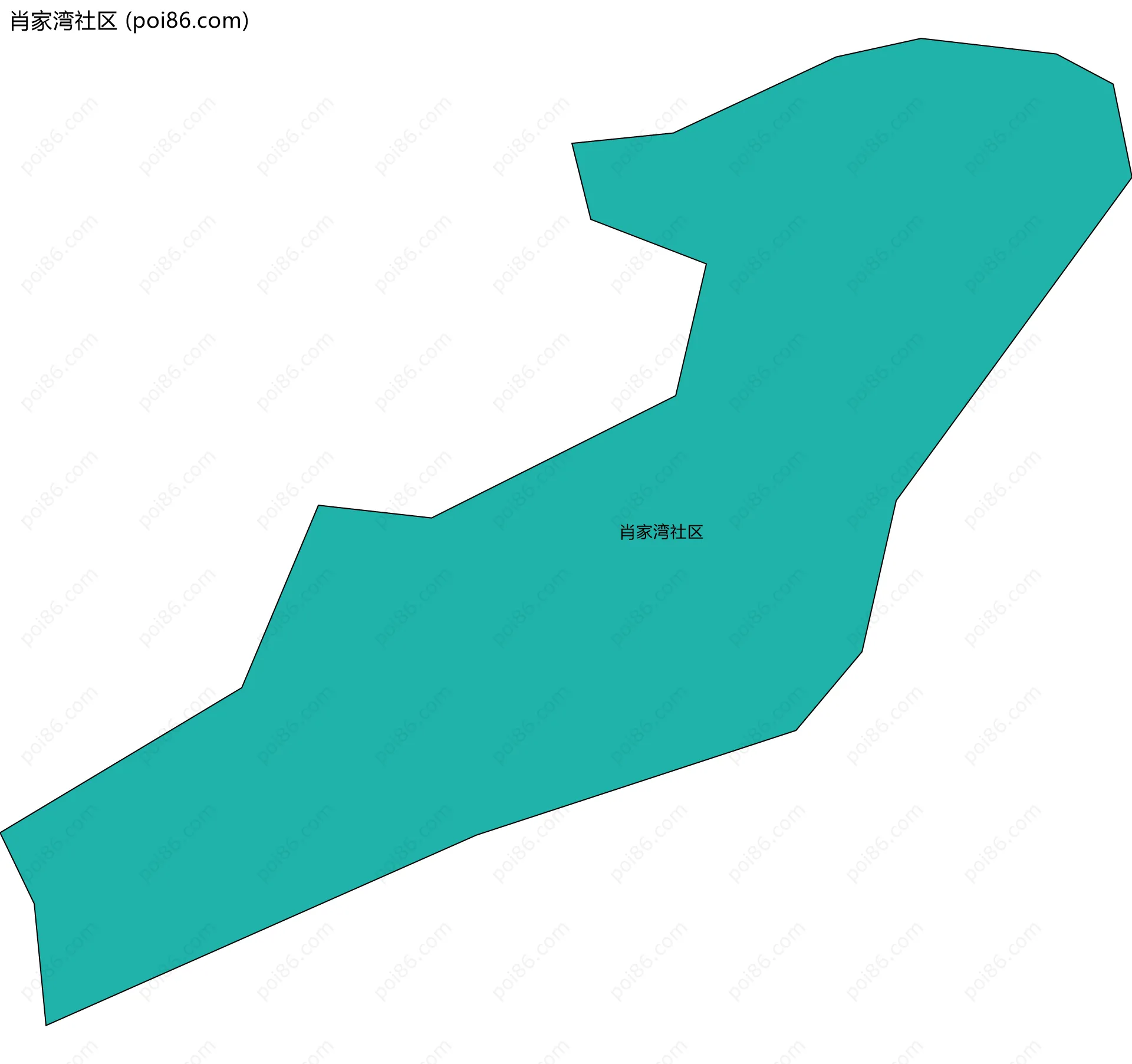 肖家湾社区边界地图
