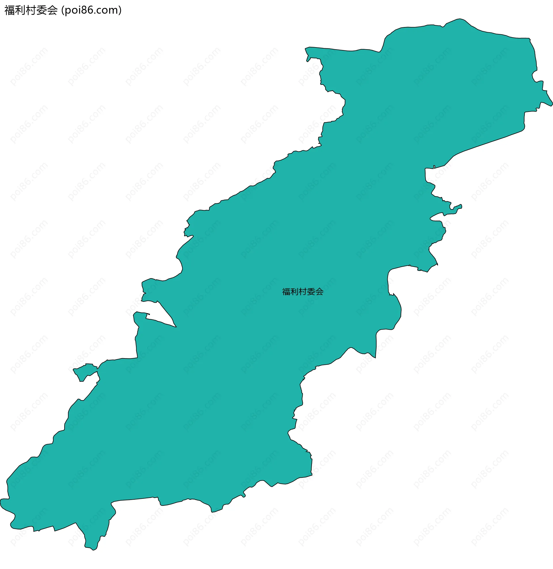 福利村委会边界地图