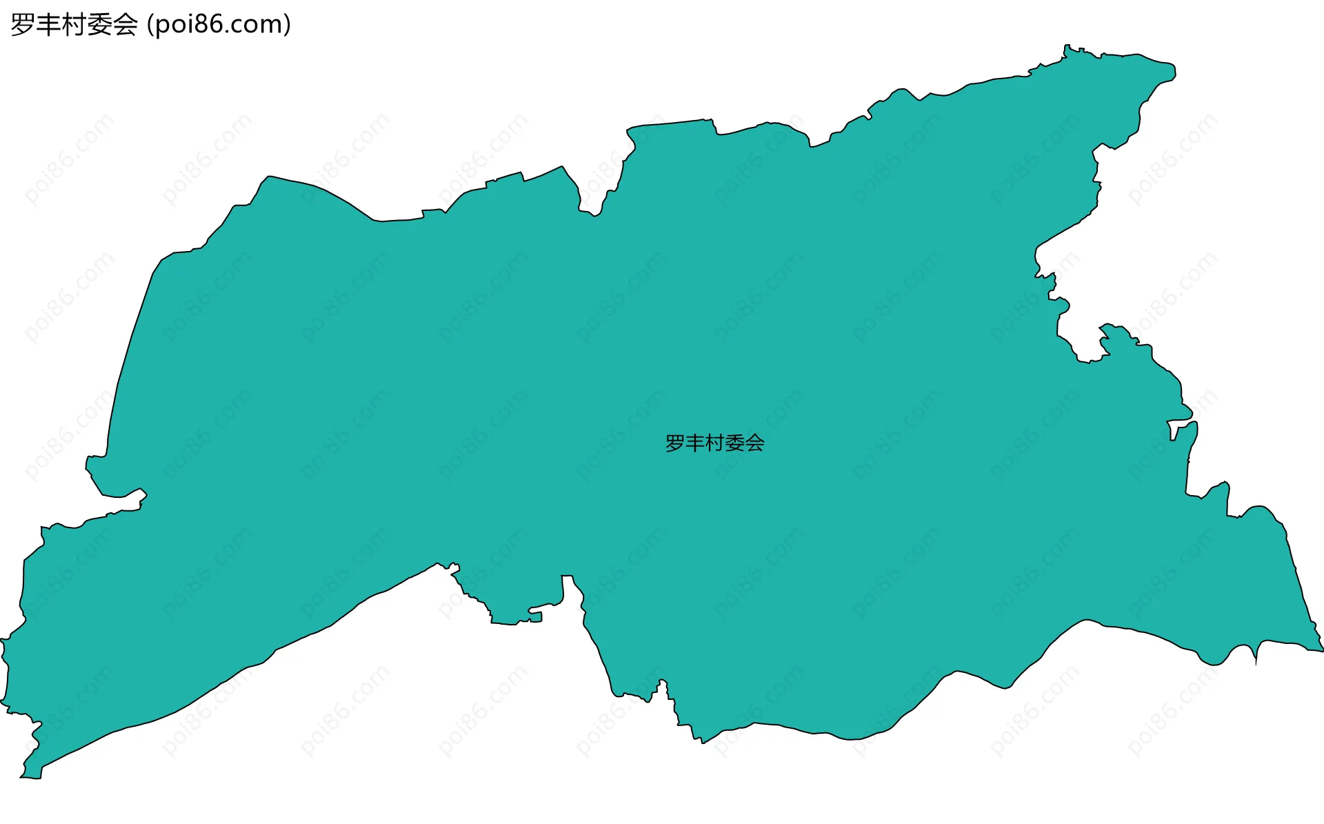 罗丰村委会边界地图