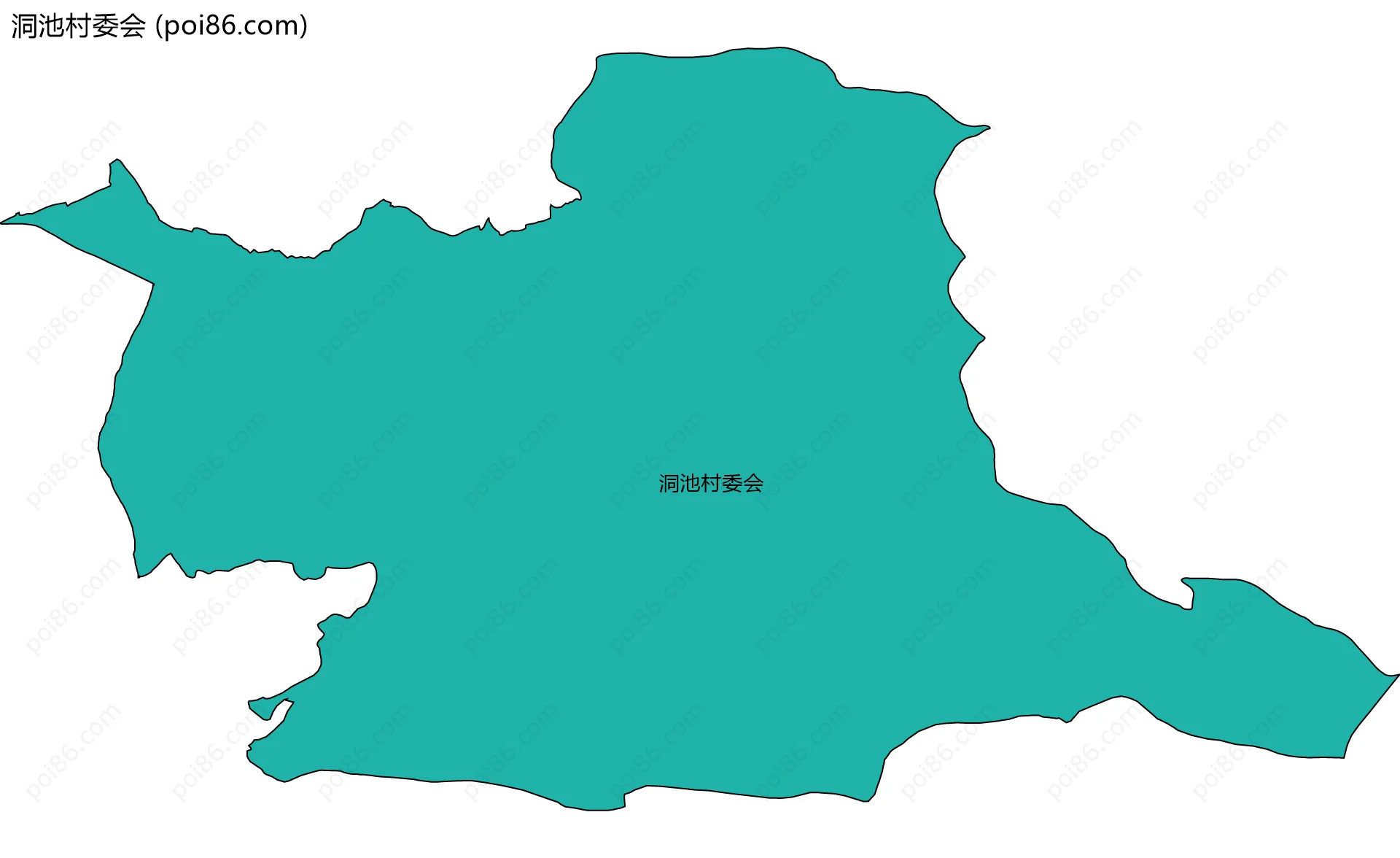 洞池村委会边界地图