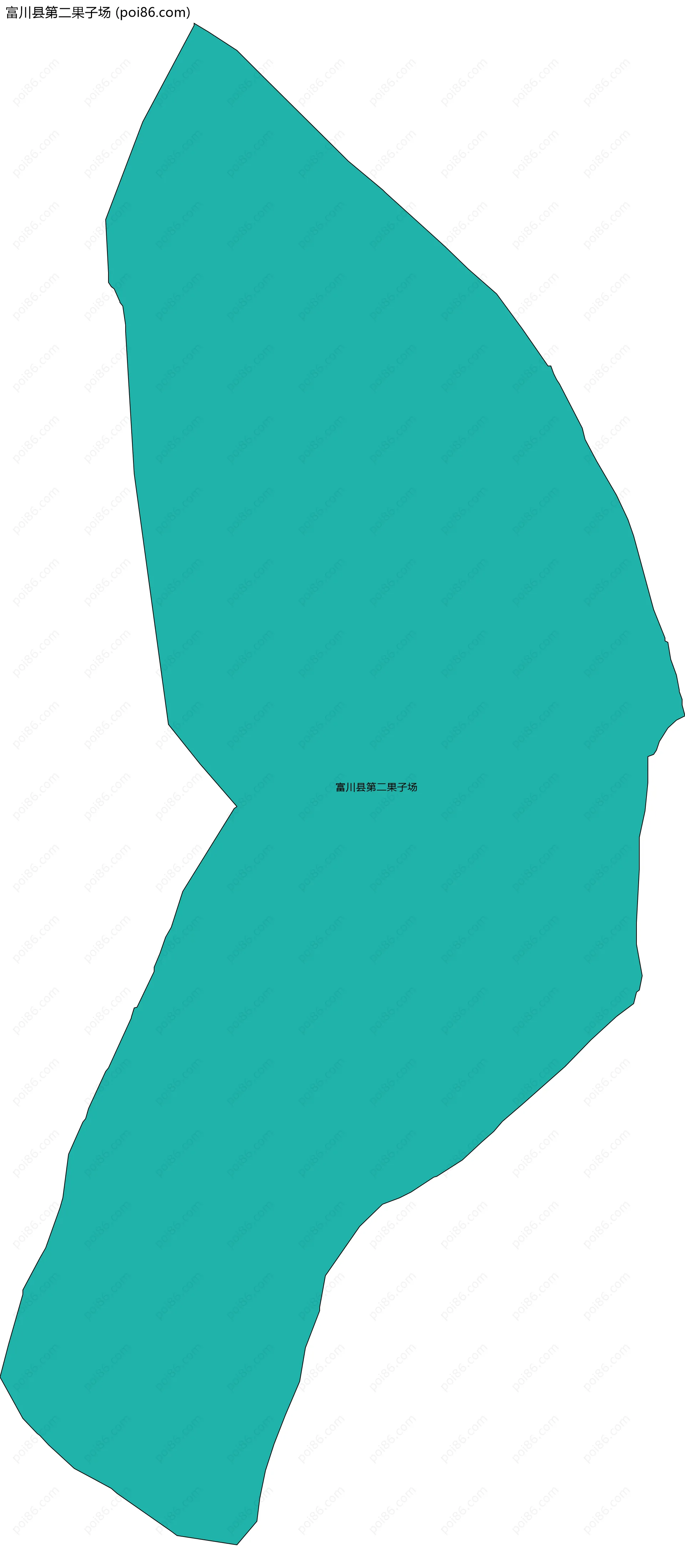 富川县第二果子场边界地图