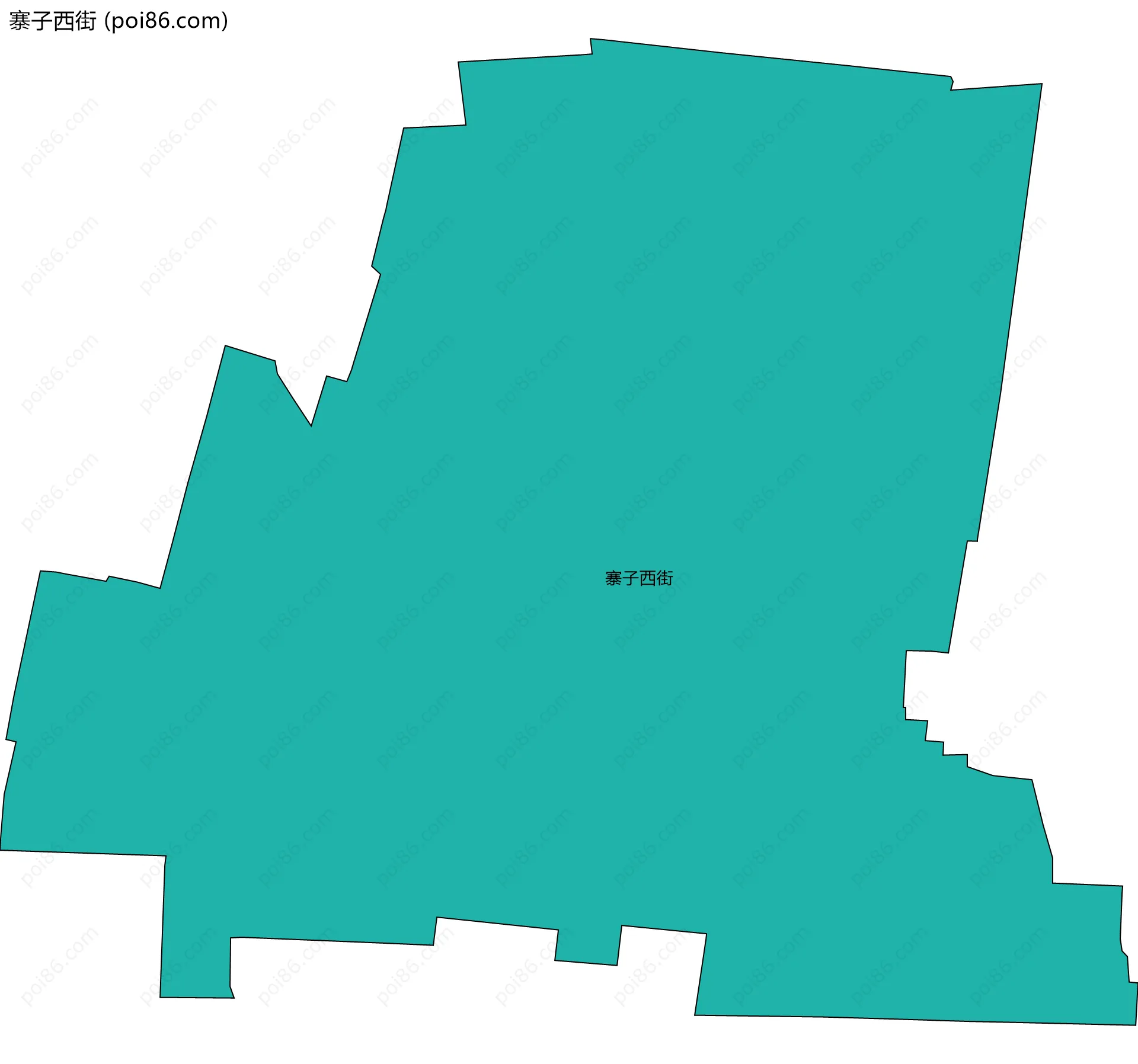 寨子西街边界地图