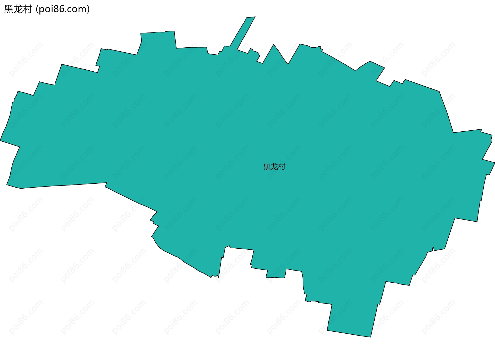 黑龙村边界地图