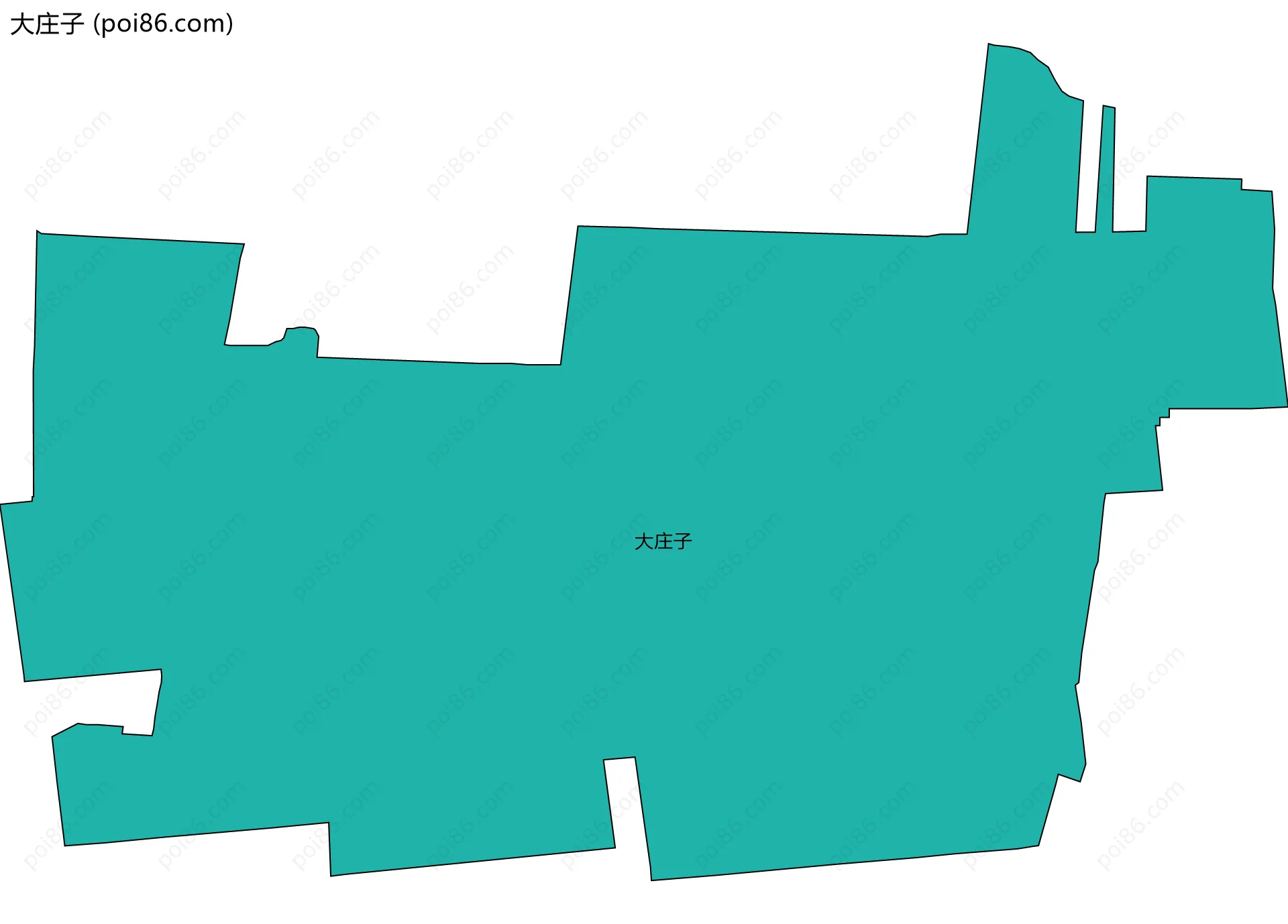 大庄子边界地图