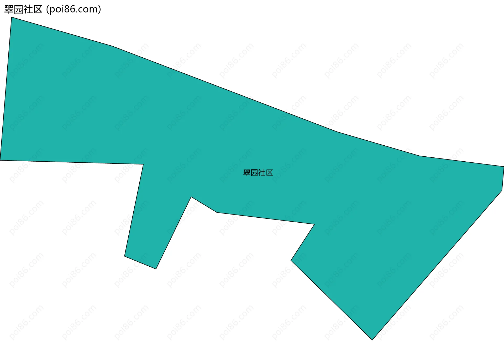 翠园社区边界地图