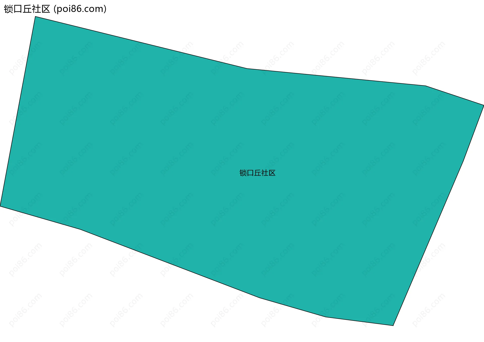 锁口丘社区边界地图
