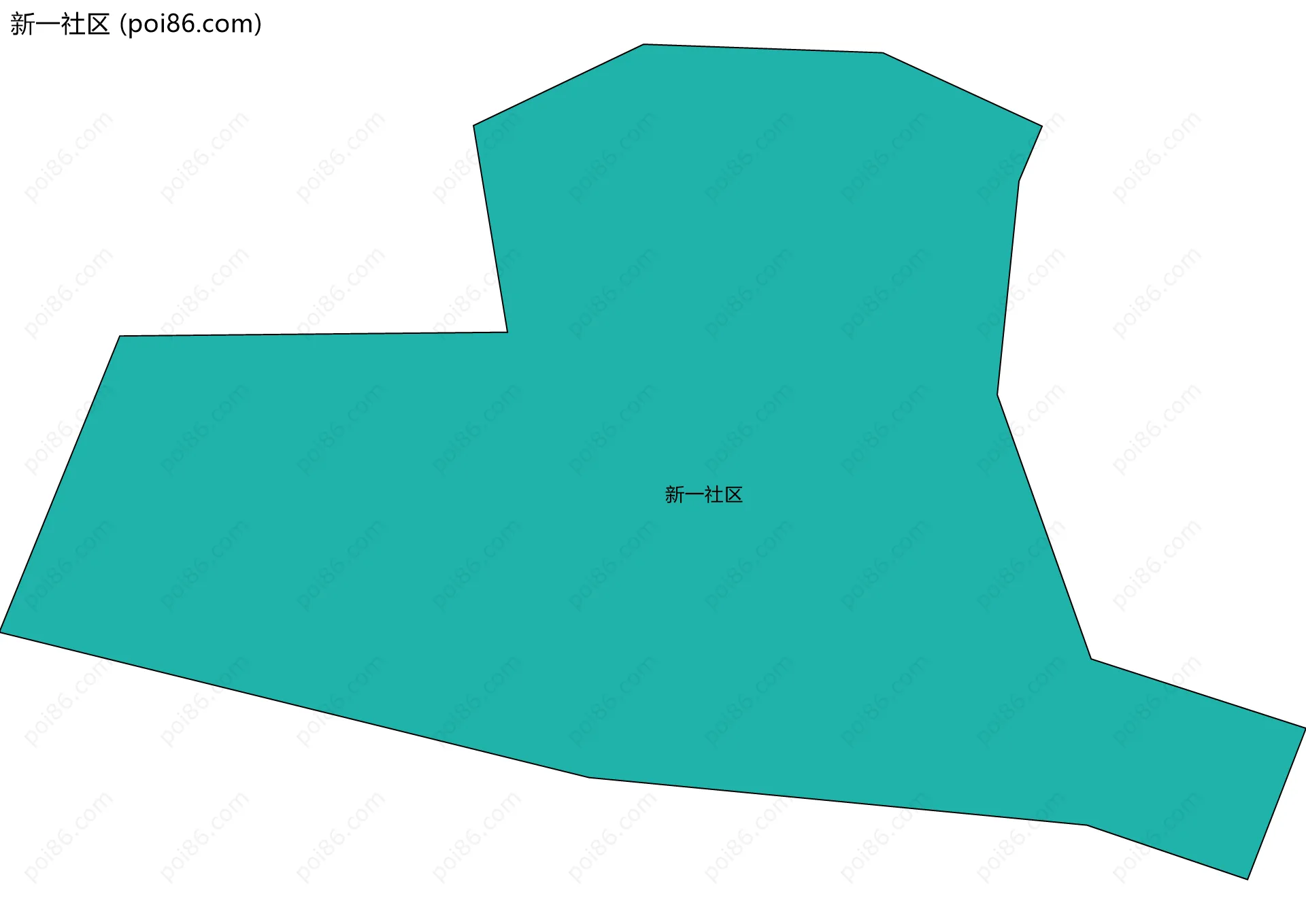 新一社区边界地图