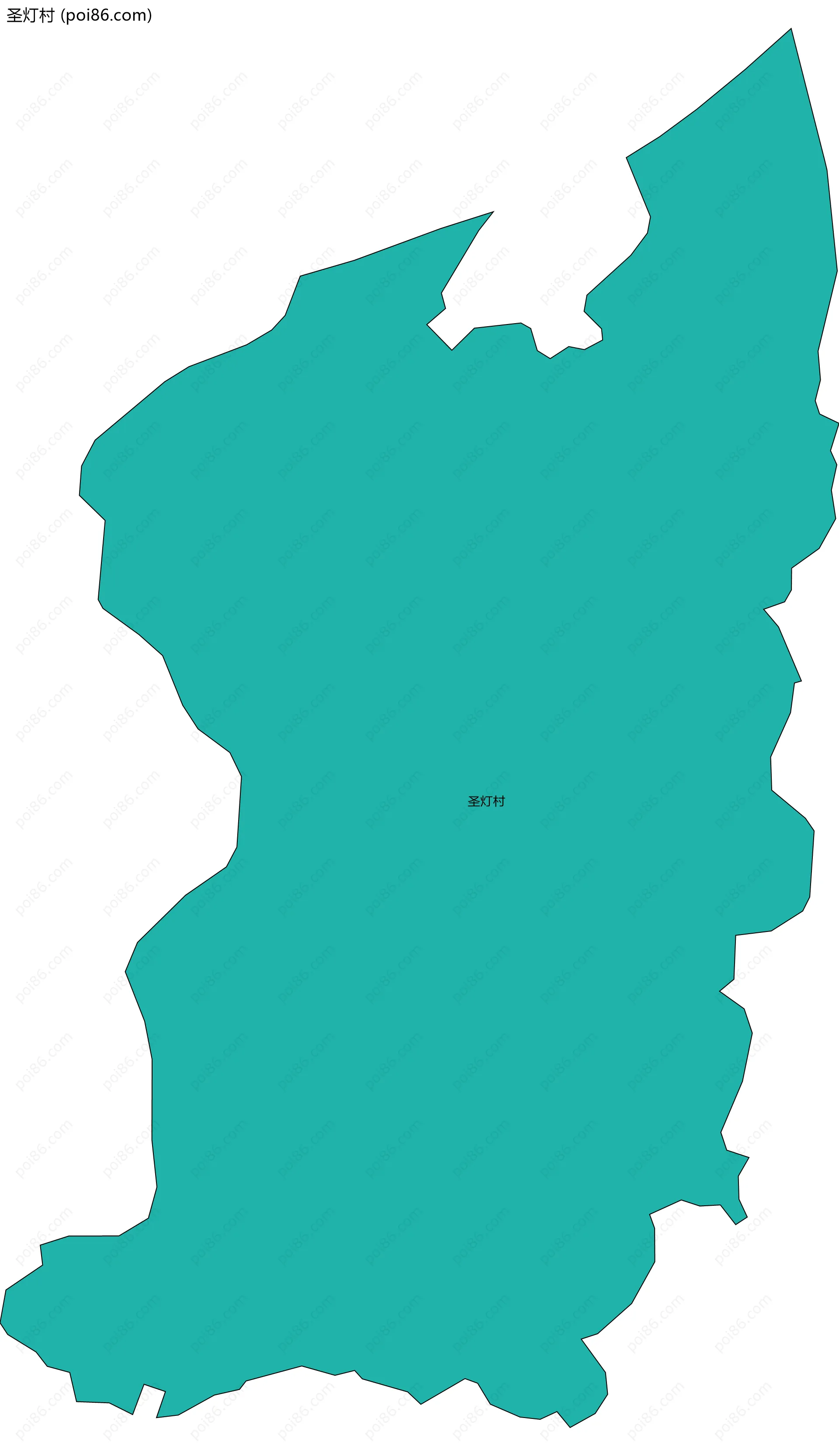 圣灯村边界地图