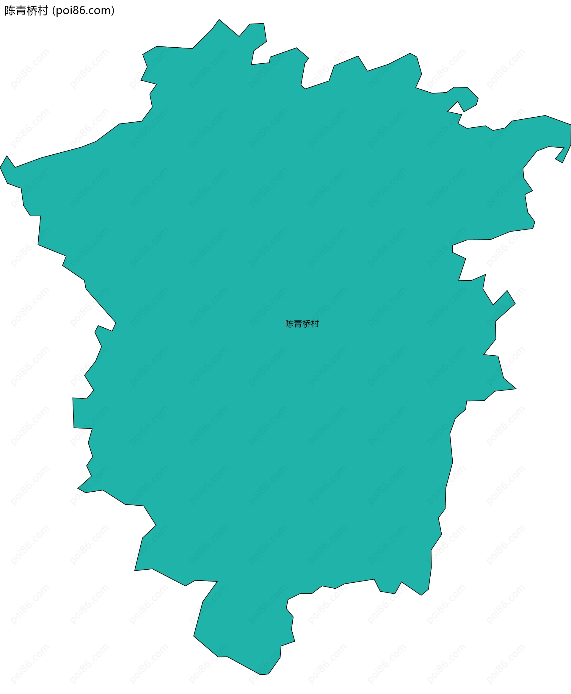 陈青桥村边界地图