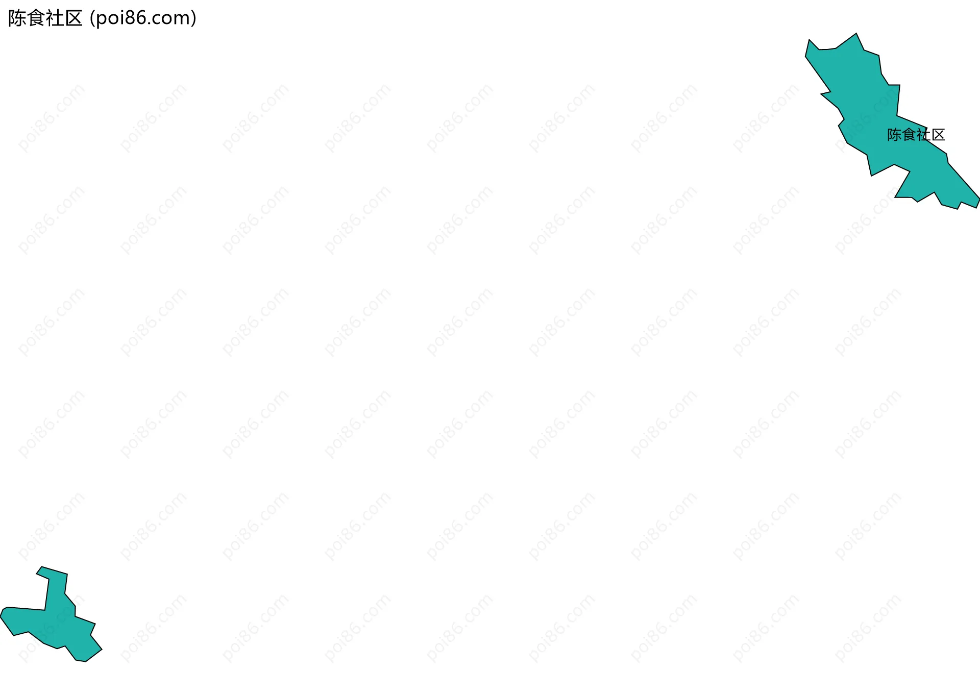 陈食社区边界地图