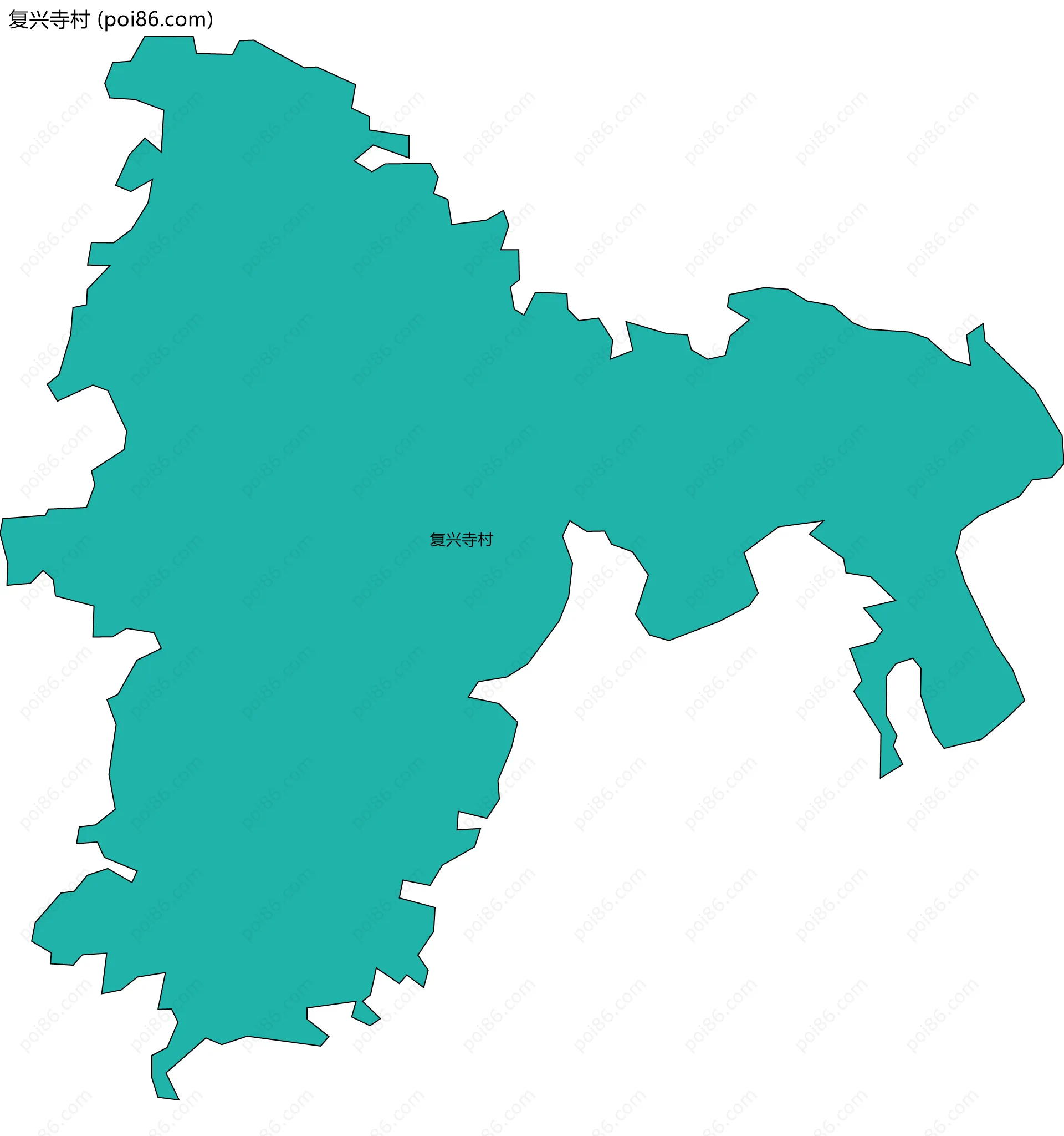 复兴寺村边界地图