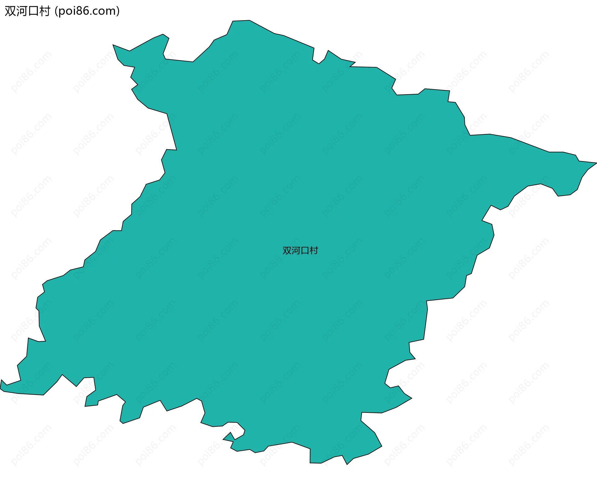 双河口村边界地图