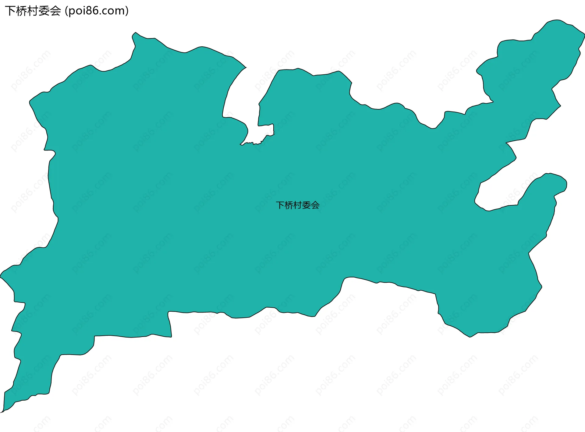 下桥村委会边界地图