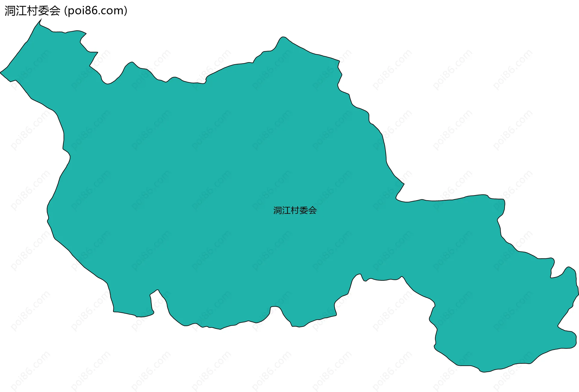 洞江村委会边界地图