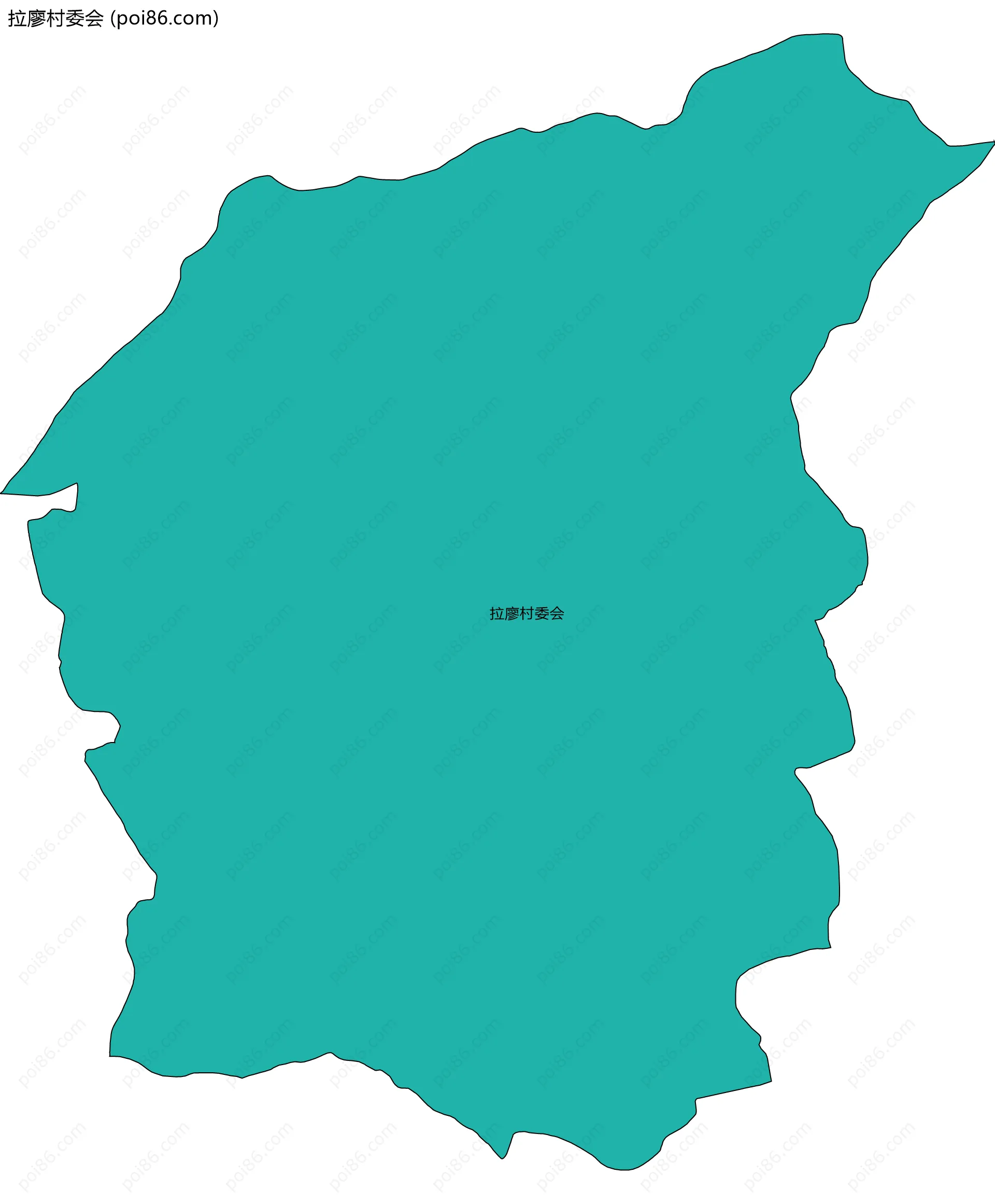 拉廖村委会边界地图