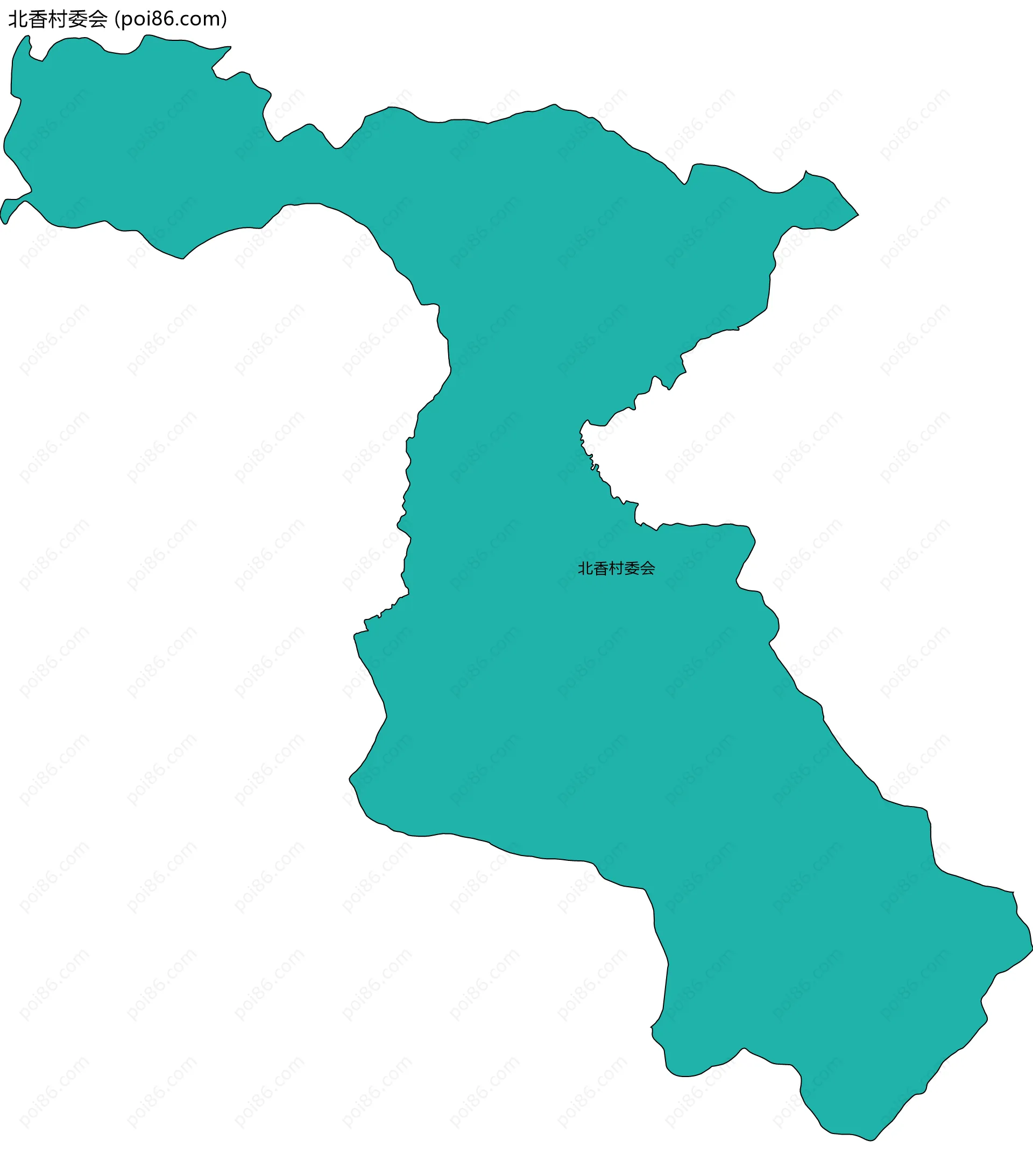 北香村委会边界地图