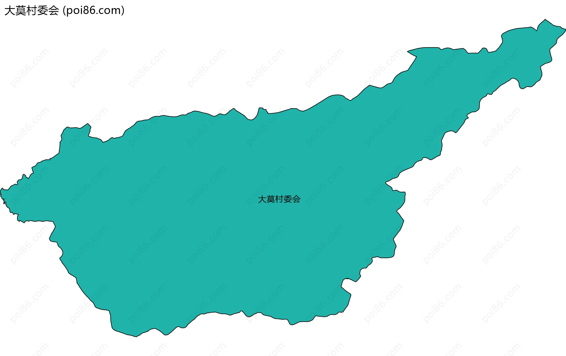 大莫村委会边界地图