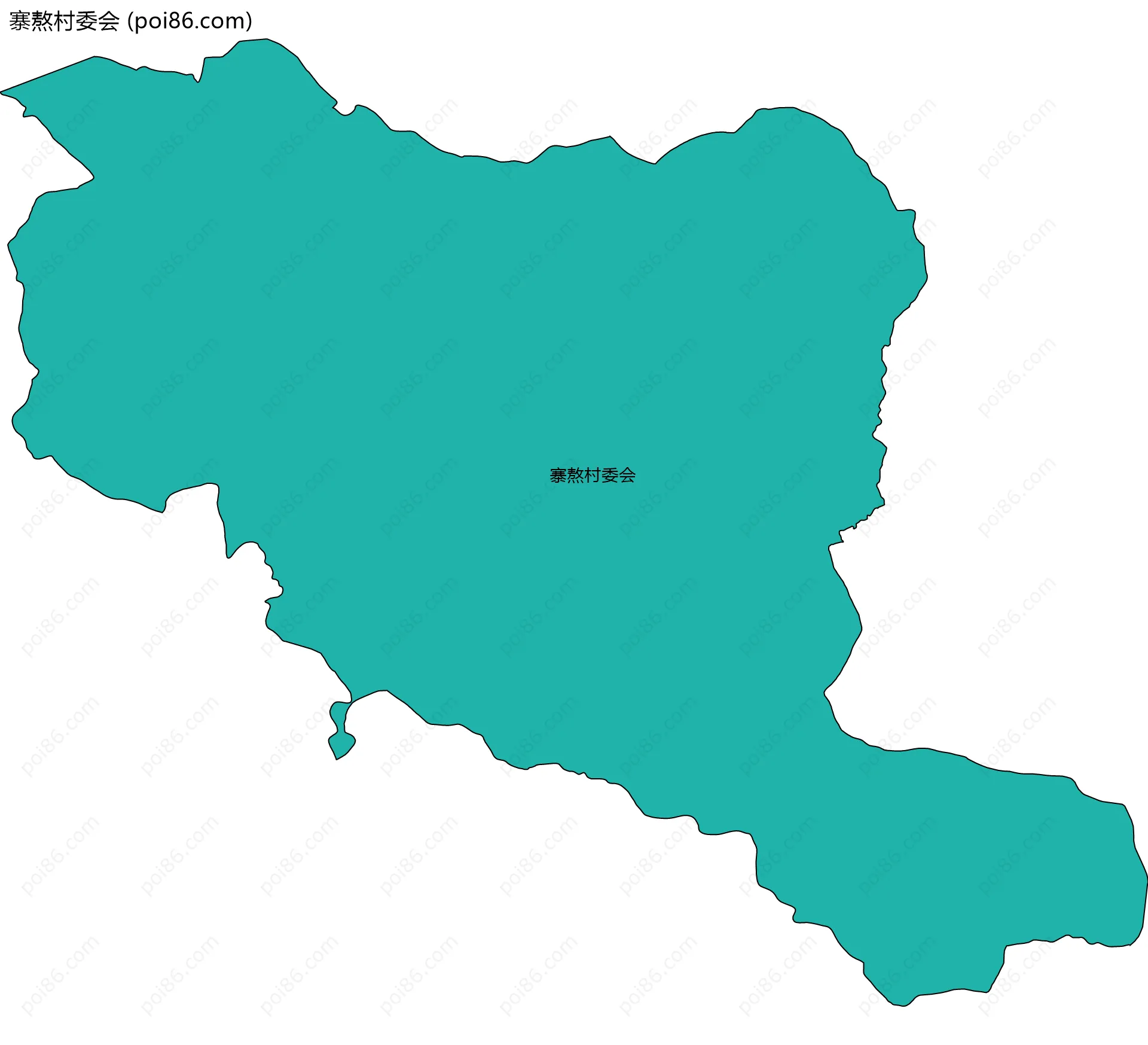 寨熬村委会边界地图