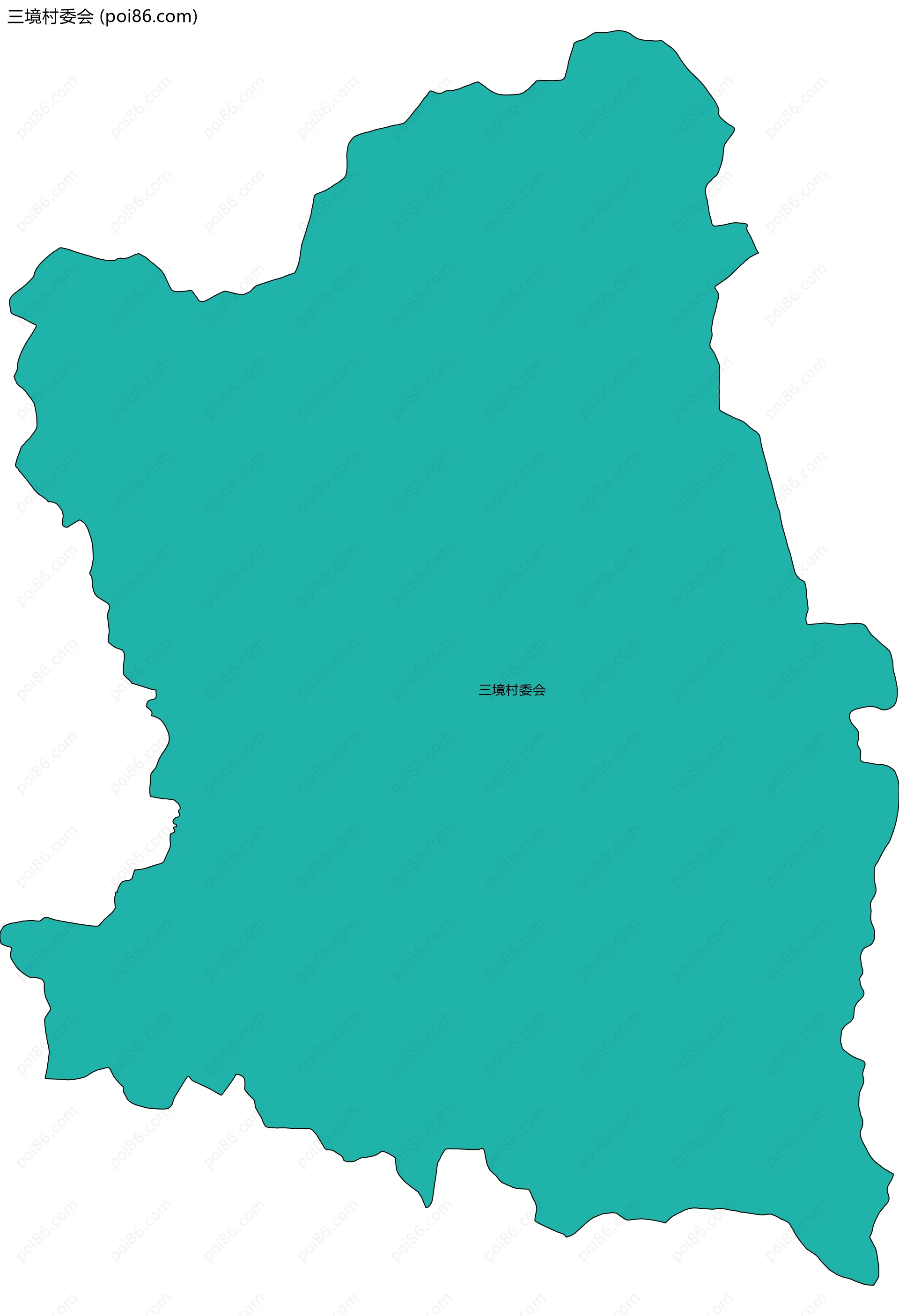 三境村委会边界地图