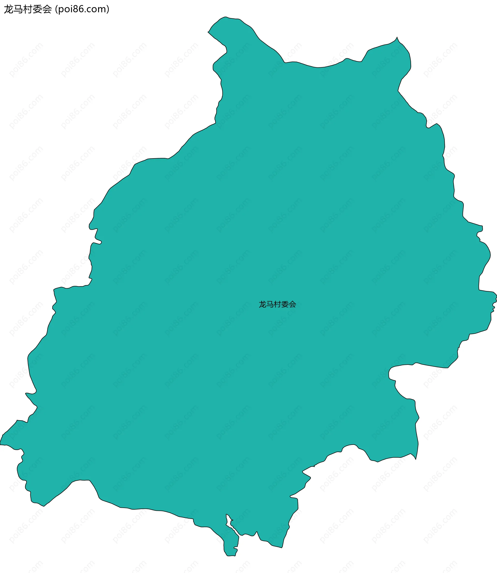 龙马村委会边界地图