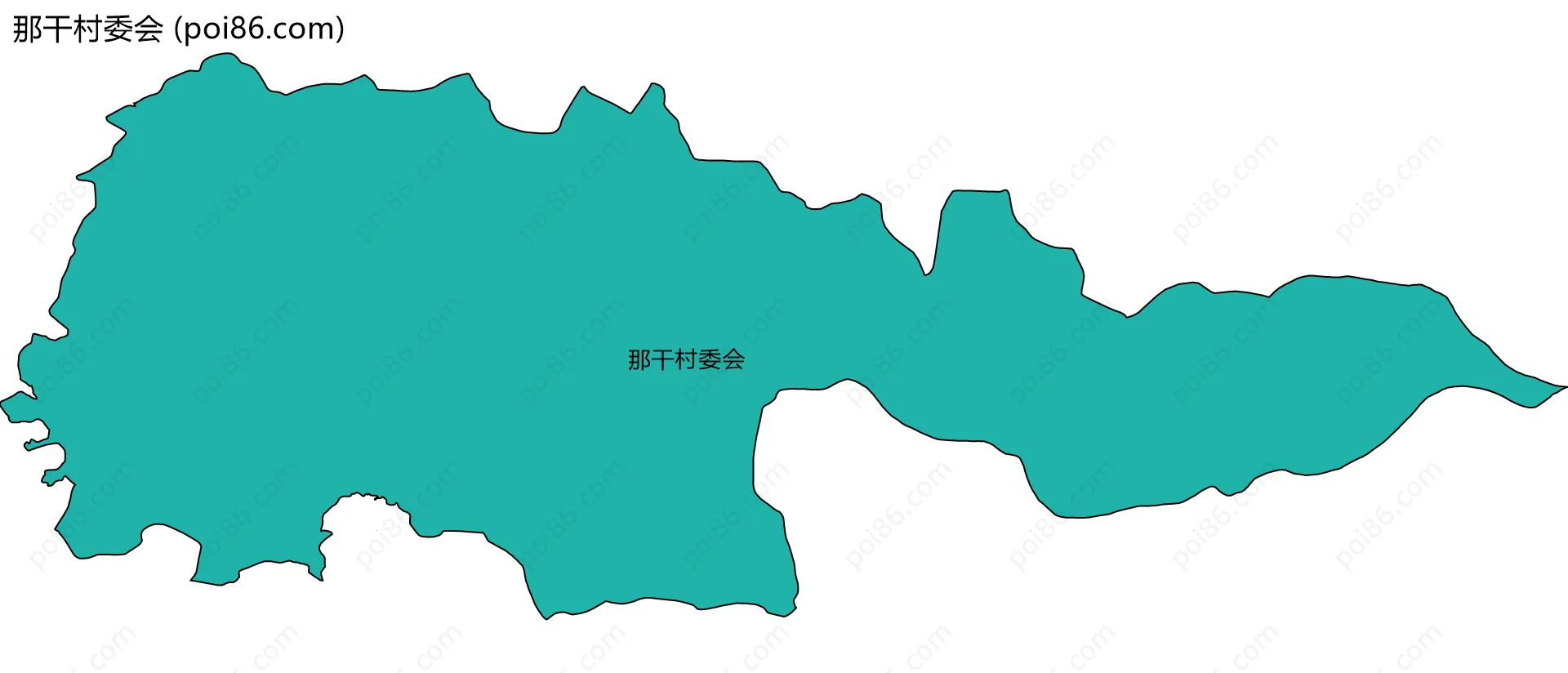 那干村委会边界地图