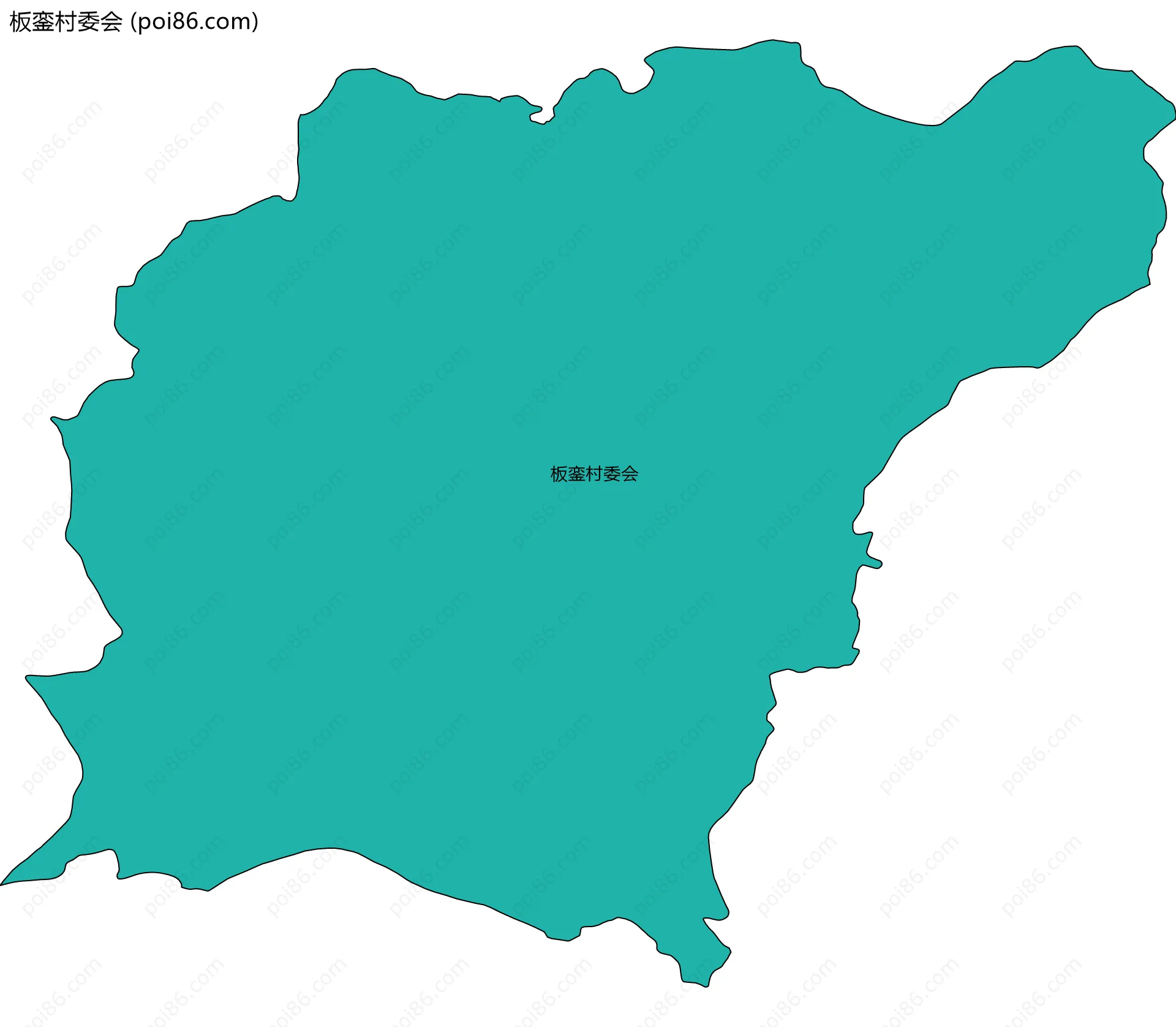 板銮村委会边界地图